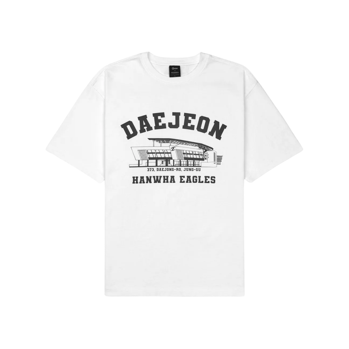 KBO 볼파크 티셔츠 대전 한화 이글스 화이트(KBO Ball Park T-Shirt Daejeon Hanwha Eagles White)