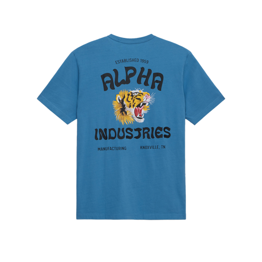 AI25I1000044ELB ALPHA INDUSTRIES Alpha Tiger Roar Tee Elemental Blue