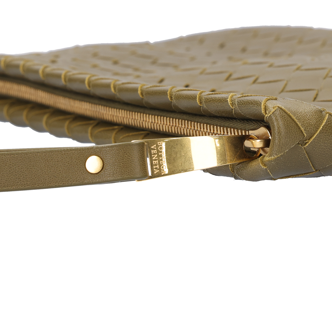 보테가608249 베네타 라지 파우치 카키(Bottega Veneta Large Pouch Khaki) - 4