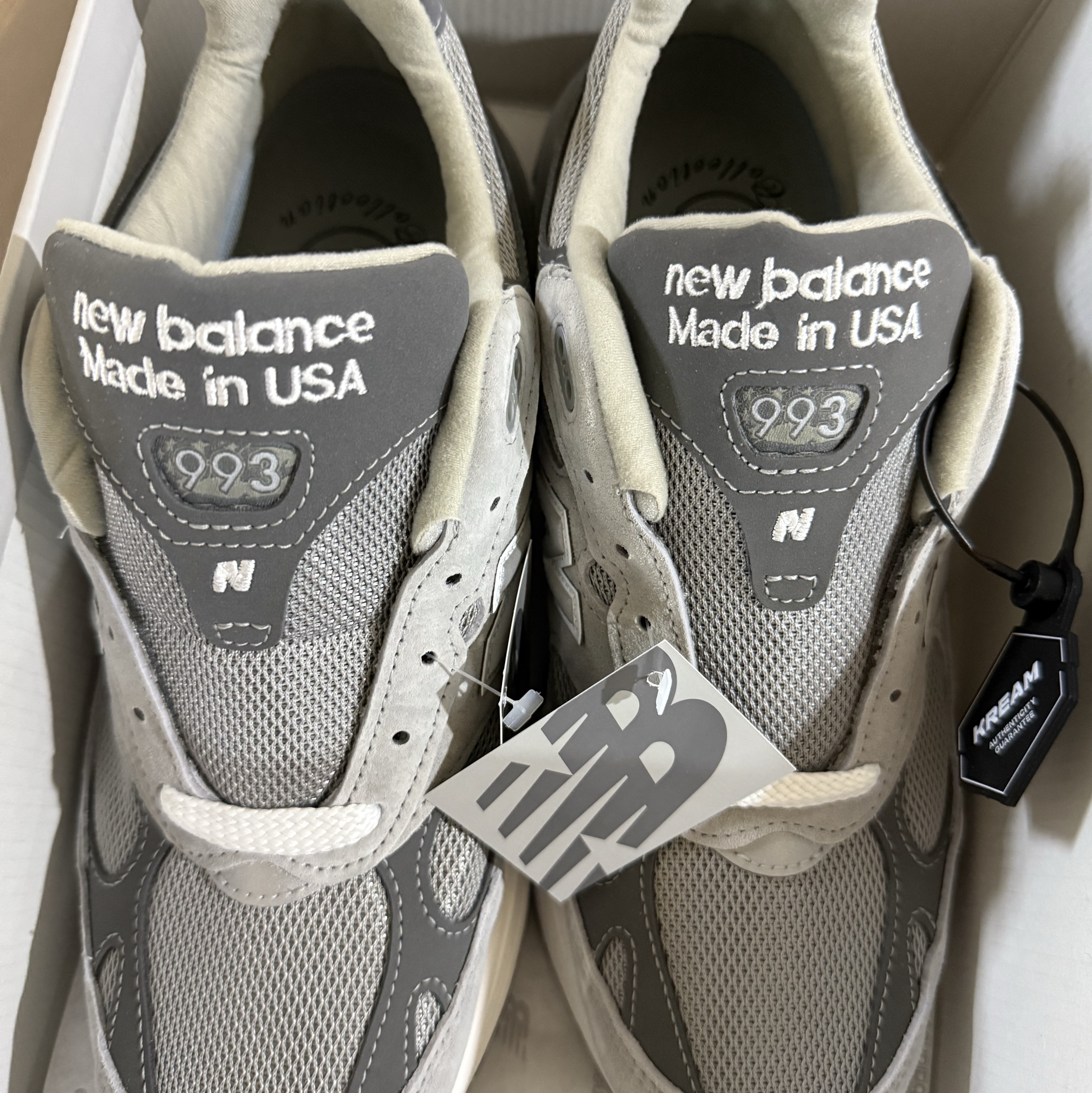 New Balance 993 Made in USA Grey - D Standard 착용 스타일