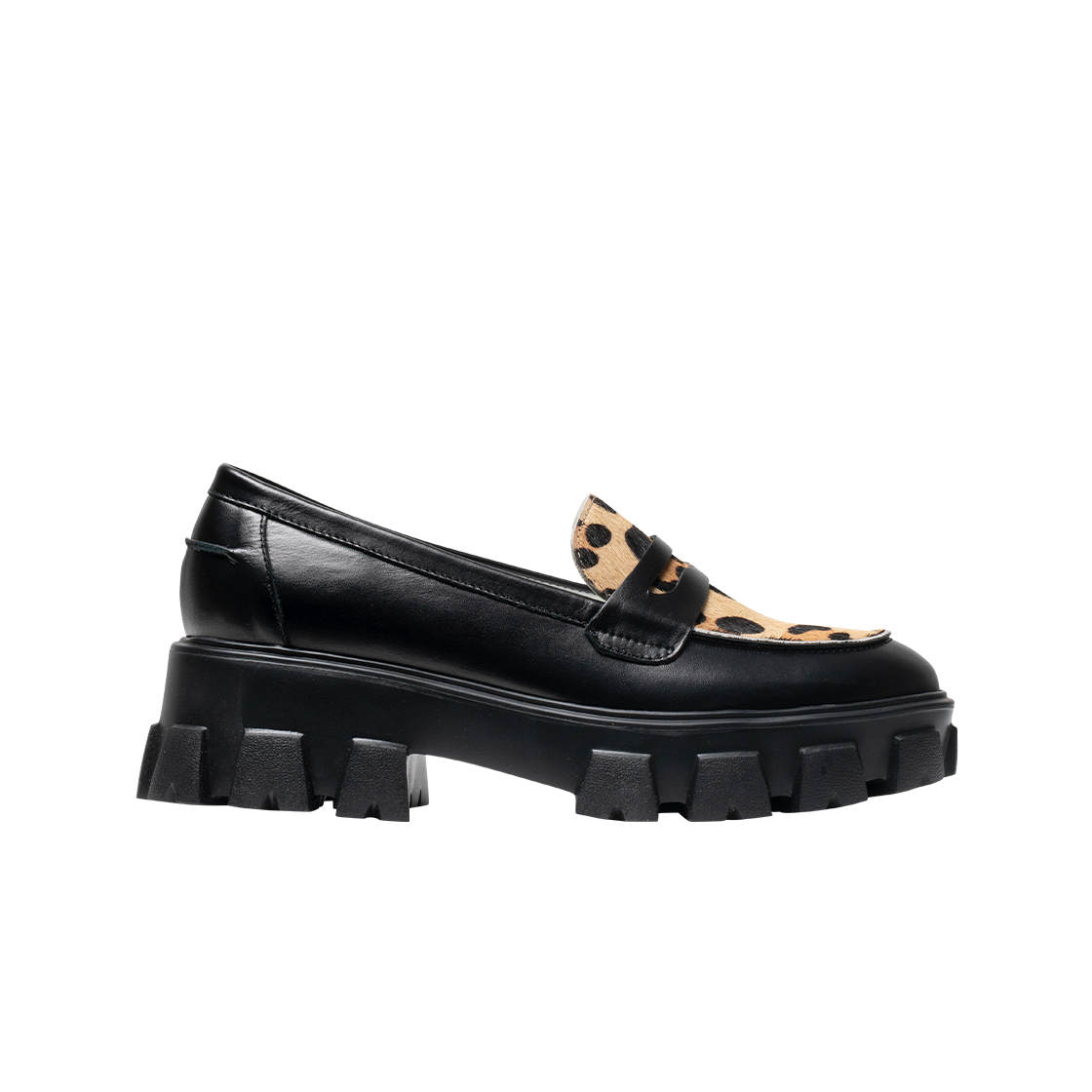 페니플레이트 여성 레오파드 로퍼 하이(PENNY PLATE Women Loafer Leopard High)