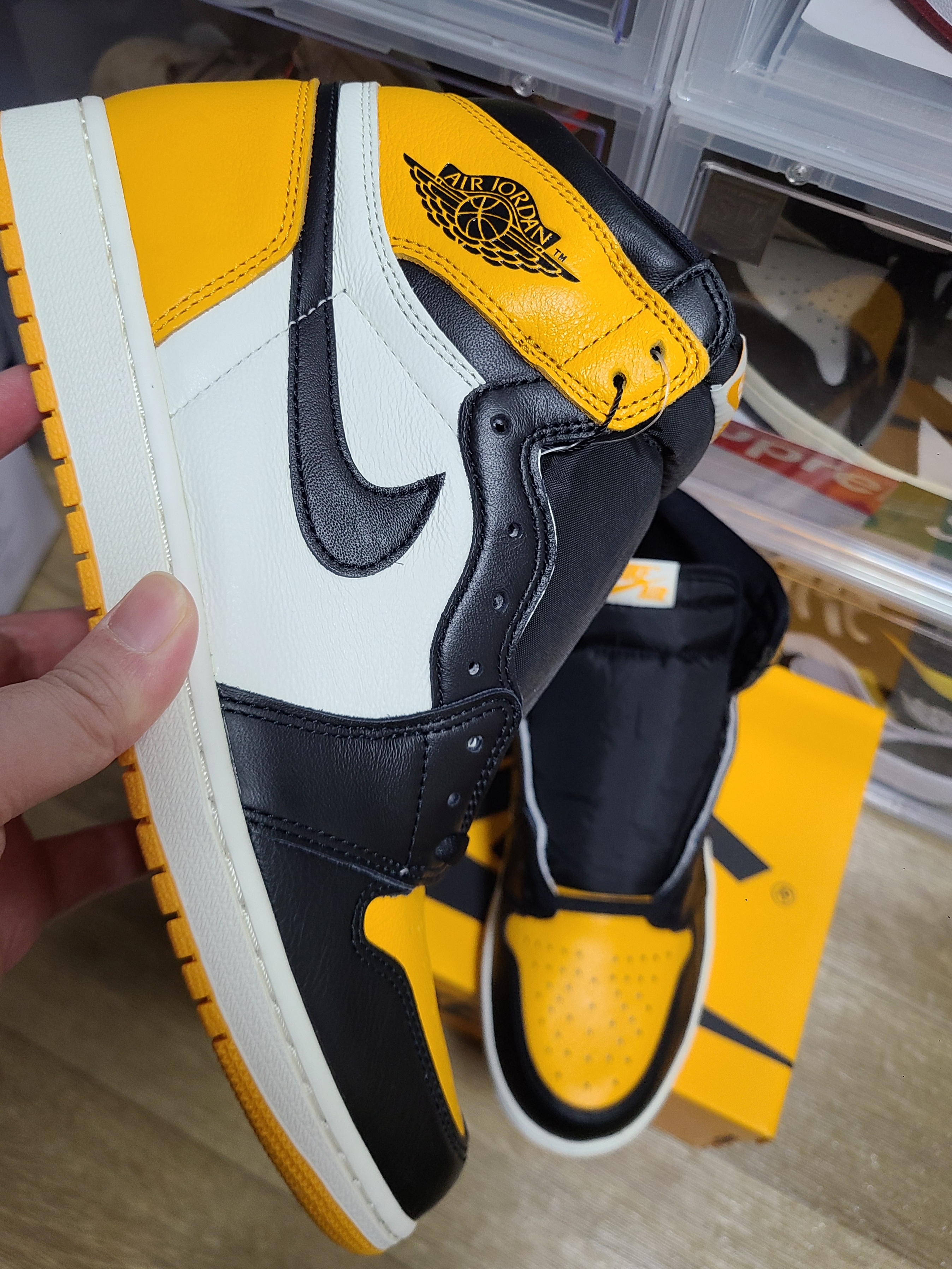Jordan 1 Retro High OG Taxi 착용 스타일 - 3