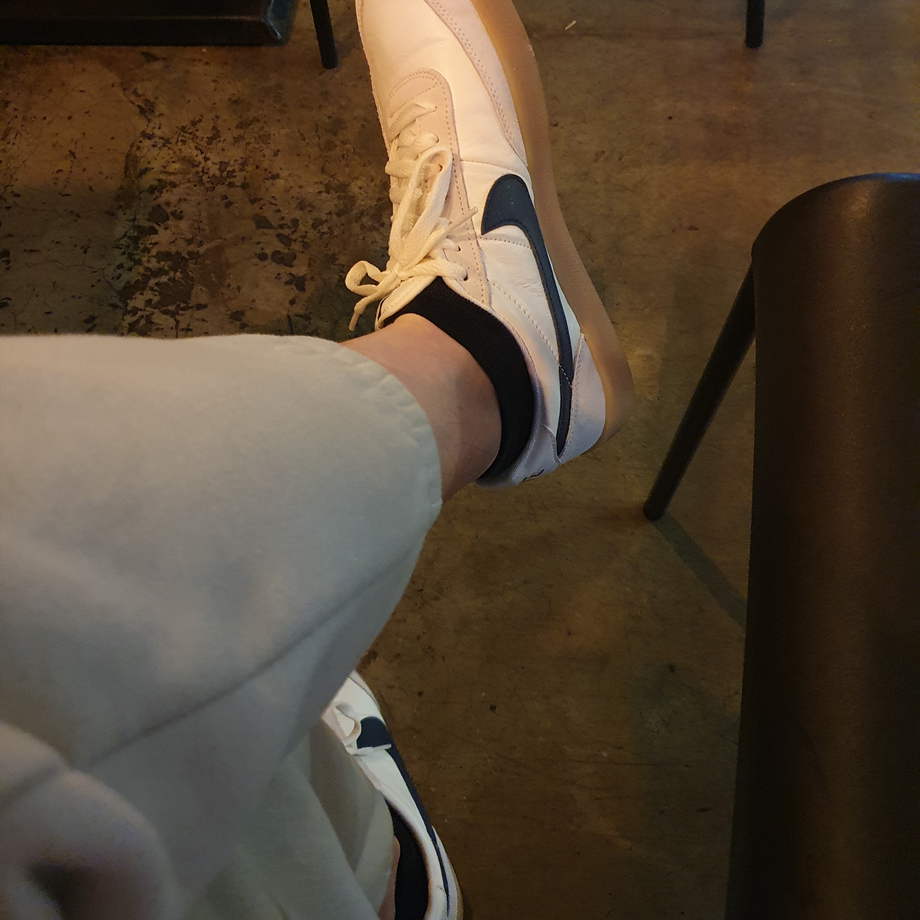 Nike x J.Crew Killshot 2 Sail Midnight Navy 착용 스타일