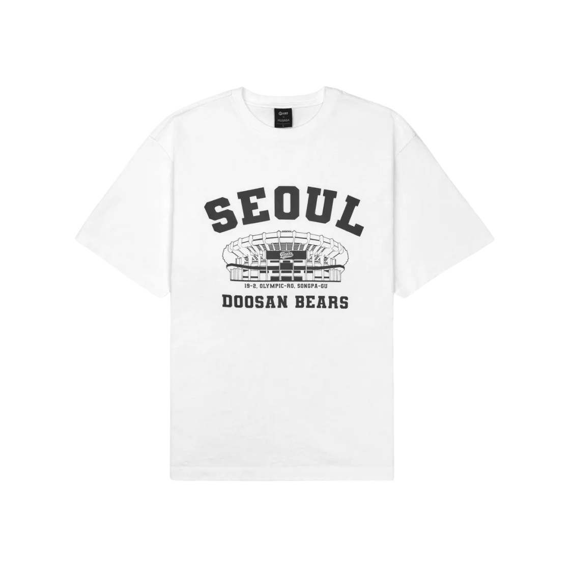 KBO 볼파크 티셔츠 서울 두산 베어스 화이트(KBO Ball Park T-Shirt Seoul Doosan Bears White)