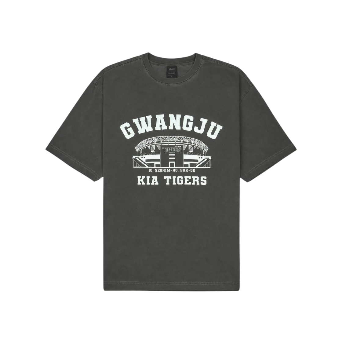 KBO 볼파크 티셔츠 광주 기아 타이거즈 차콜 그레이(KBO Ball Park T-Shirt Gwangju Kia Tigers Charcoal Grey)