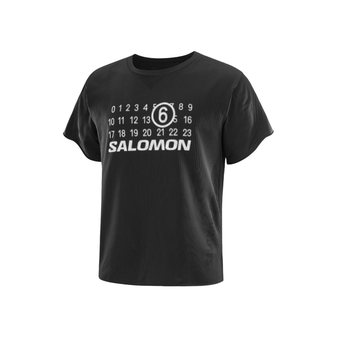 LC2550100/SH0GC0051M20101900 Salomon x MM6 Maison Margiela Short Sleeve Seamless T-Shirt Deep Black