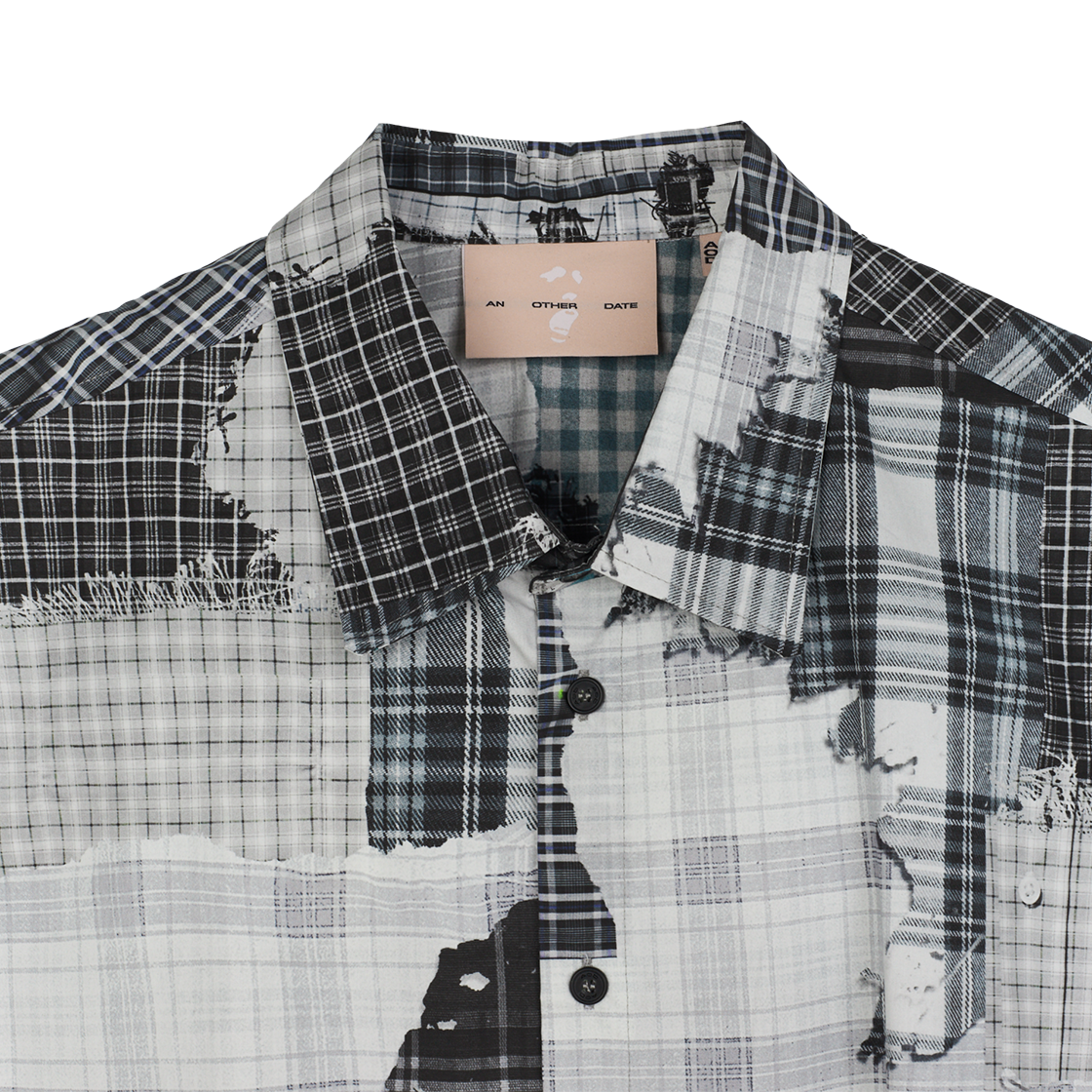KM5BSHSAO02GY [KREAM 단독] AOD Sleeveles Check Shirt Man Asphalt - 25SS - #3