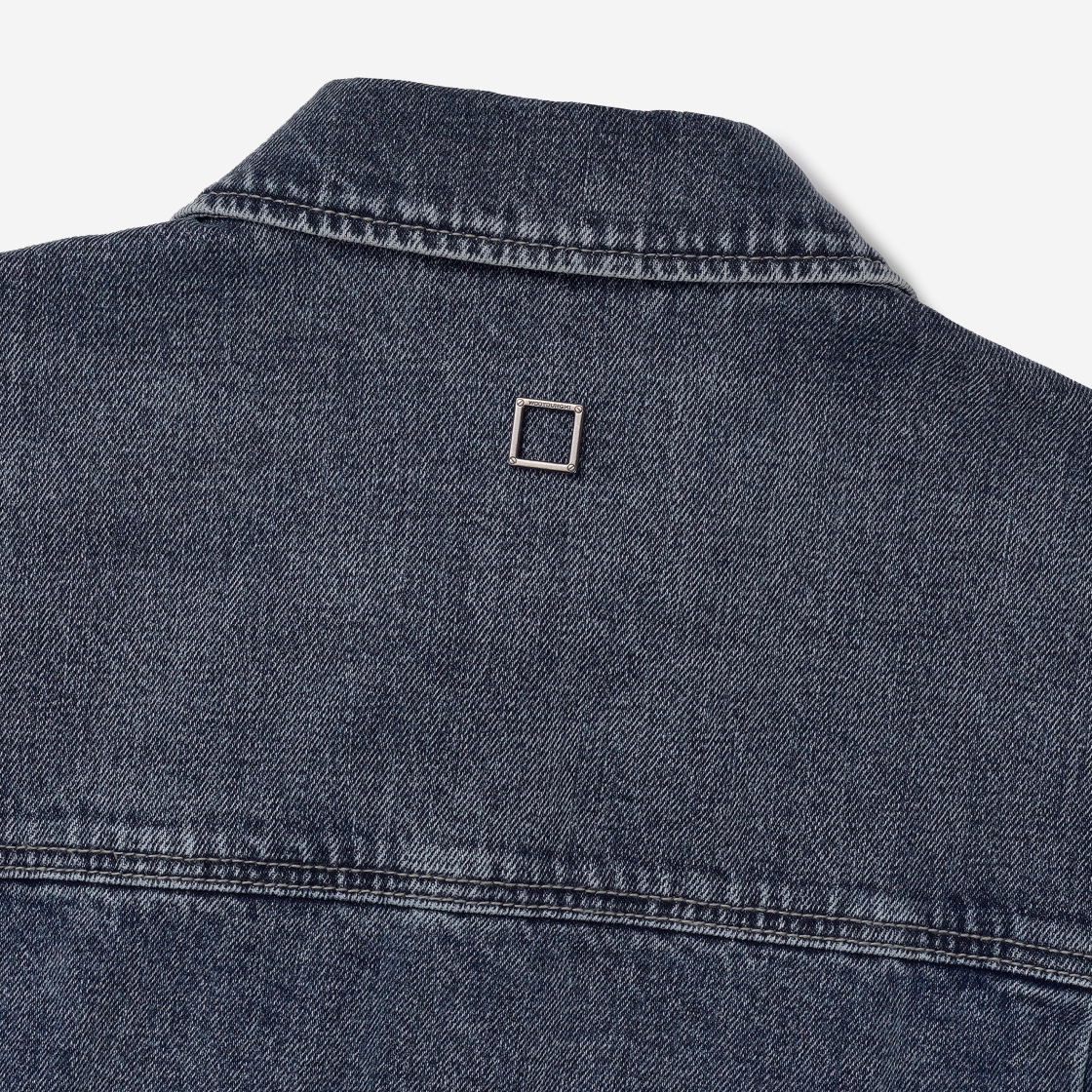 우영미 아웃 포켓 데님 셔츠 블루 - 24SS(Wooyoungmi Out Pocket Denim Shirt Blue - 24SS) - 4