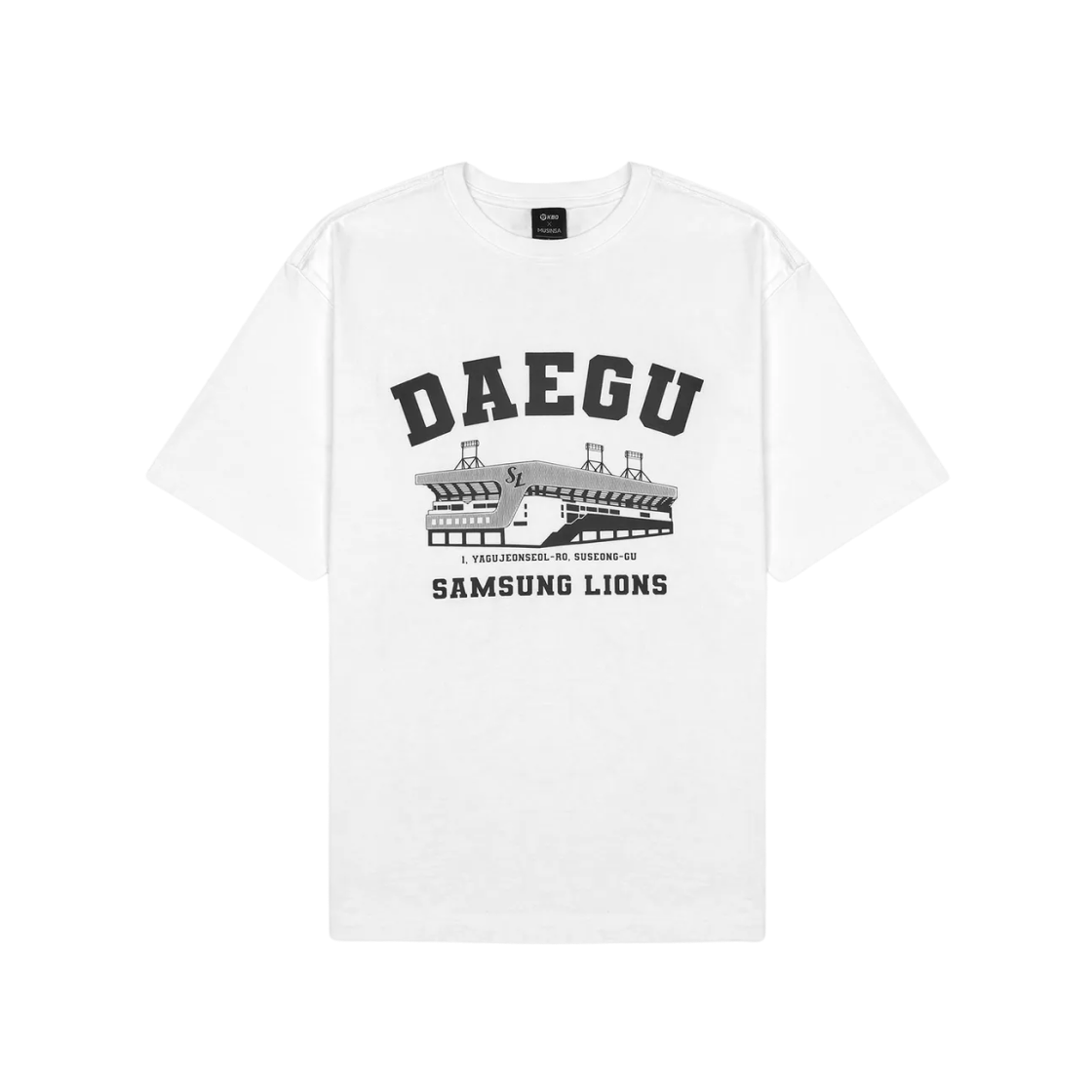KBO 볼파크 티셔츠 대구 삼성 라이온즈 화이트(KBO Ball Park T-Shirt Daegu Samsung Lions White)