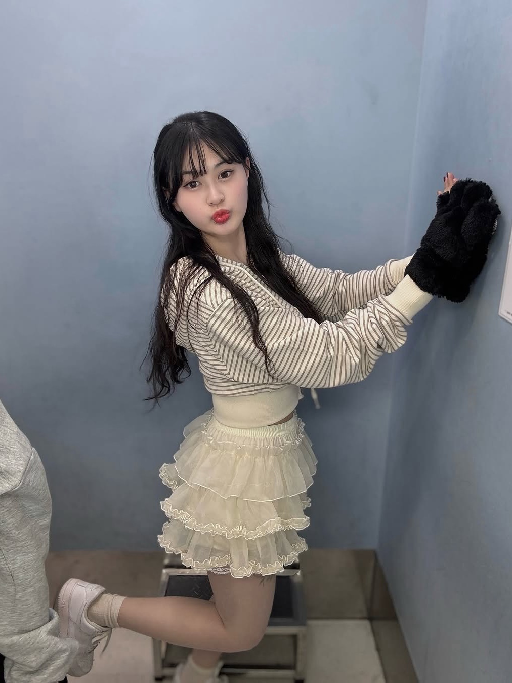 Roughneck Tutu pants skirt cream 착용 스타일 - 1