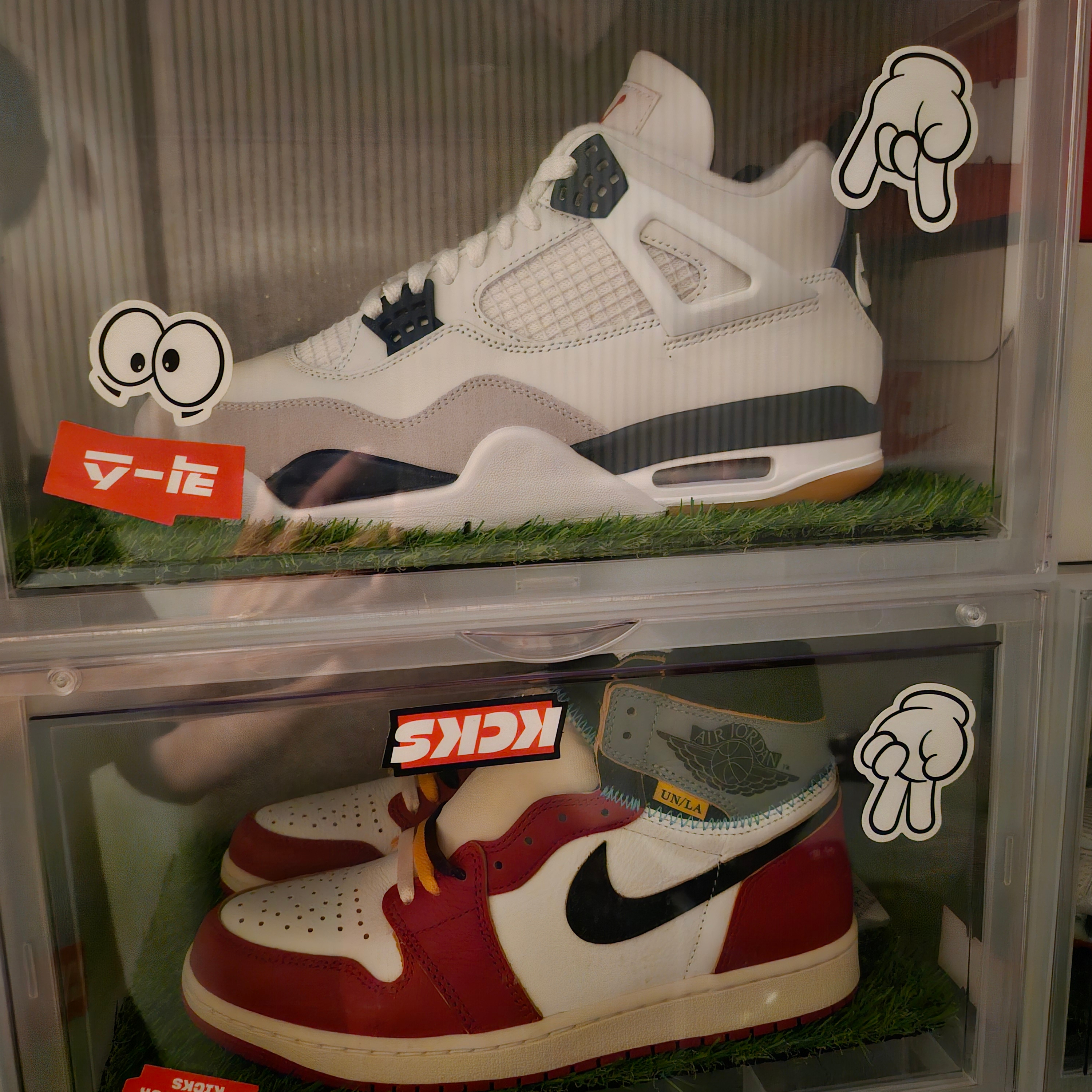 Jordan 4 x Nike SB Retro SP Navy, Jordan 1 x Union Retro High OG Chicago Shadow 착용 스타일 - 1