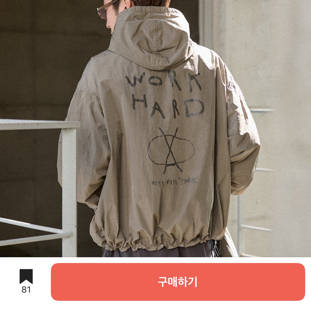 칼하트 WIP 아메리칸 스크립트 롱슬리브 티셔츠 블랙 착용 스타일 - 2