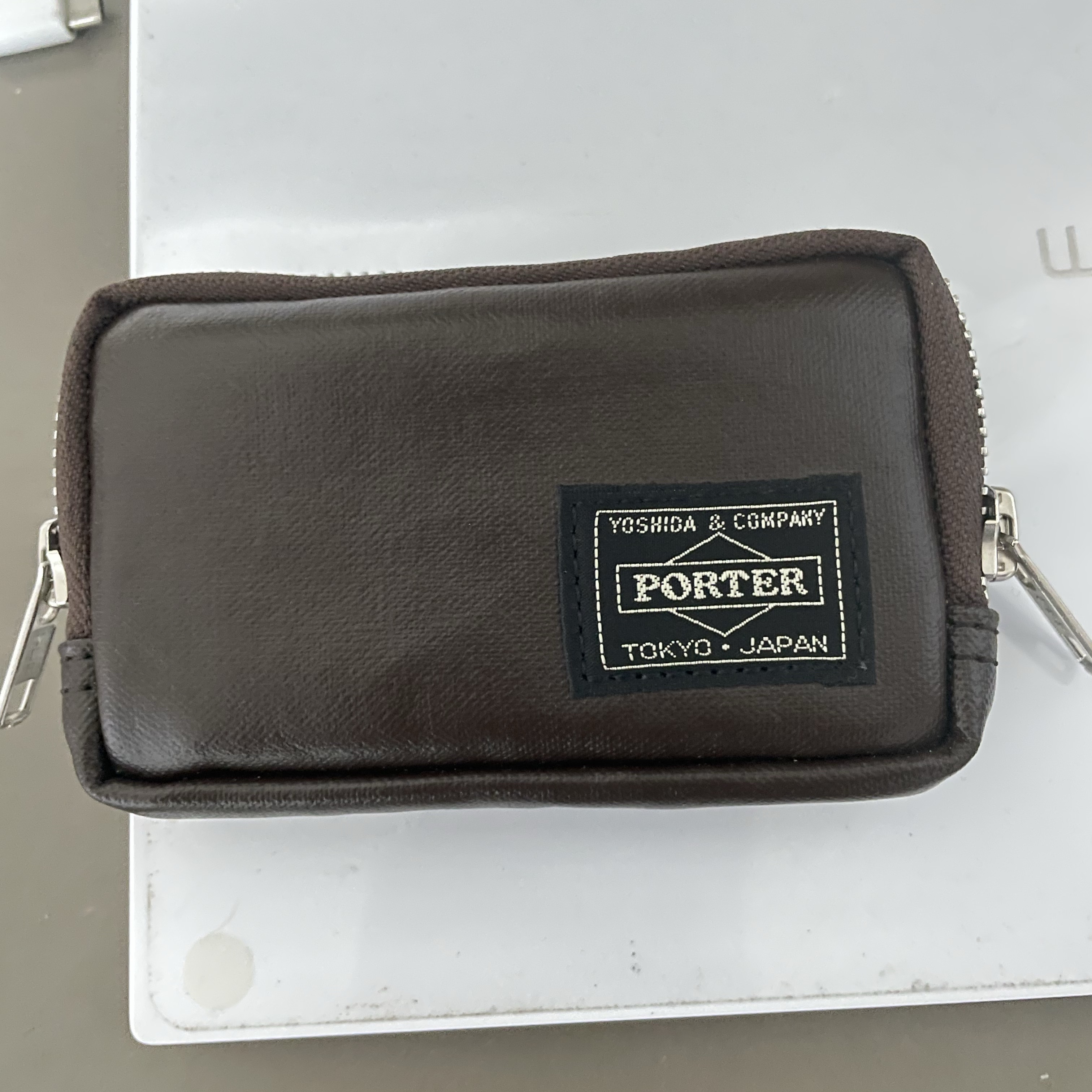 Porter Freestyle Multi Coin Case Brown, moif x inapsquare City Dweller Parka Sand 착용 스타일 - 1