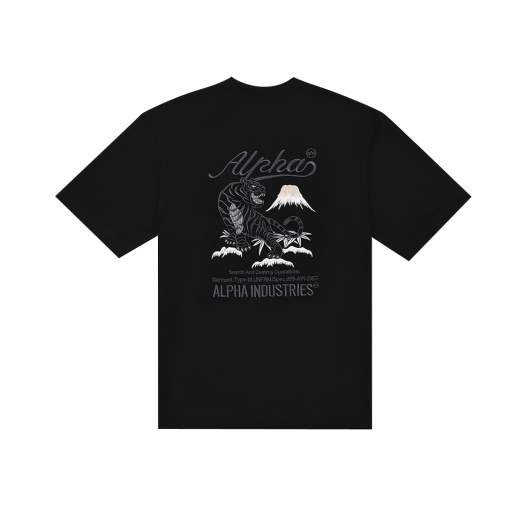 AI25I1000036BLK ALPHA INDUSTRIES Tiger Search And Destroy Tee Black