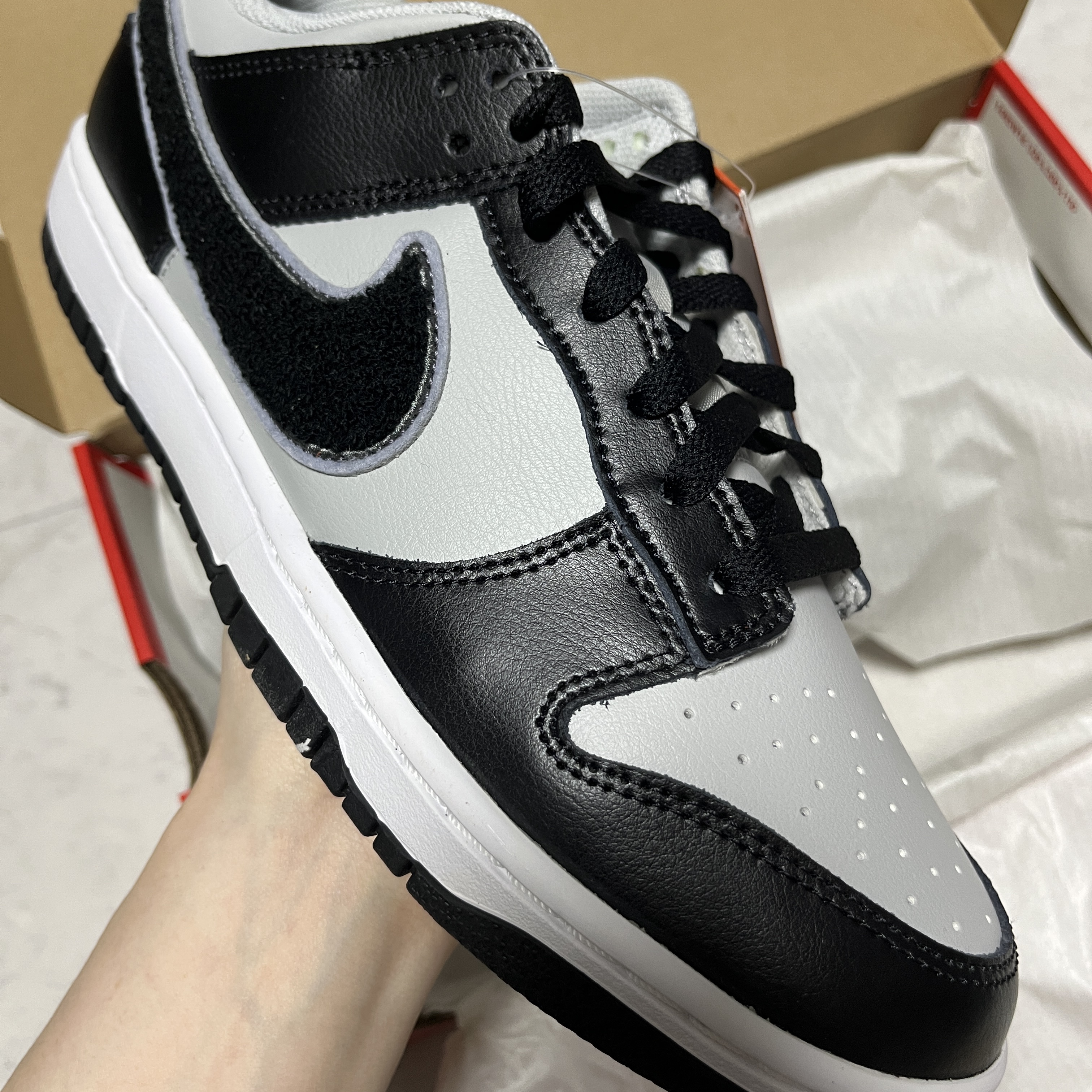 Nike Dunk Low Retro Grey Fog Black 착용 스타일