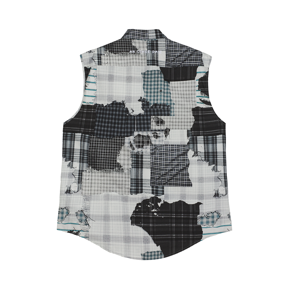 KM5BSHSAO02GY [KREAM 단독] AOD Sleeveles Check Shirt Man Asphalt - 25SS - #2