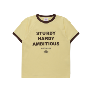 Umbro x Moonsun Ringer Lettering S/S T-Shirt Yellow