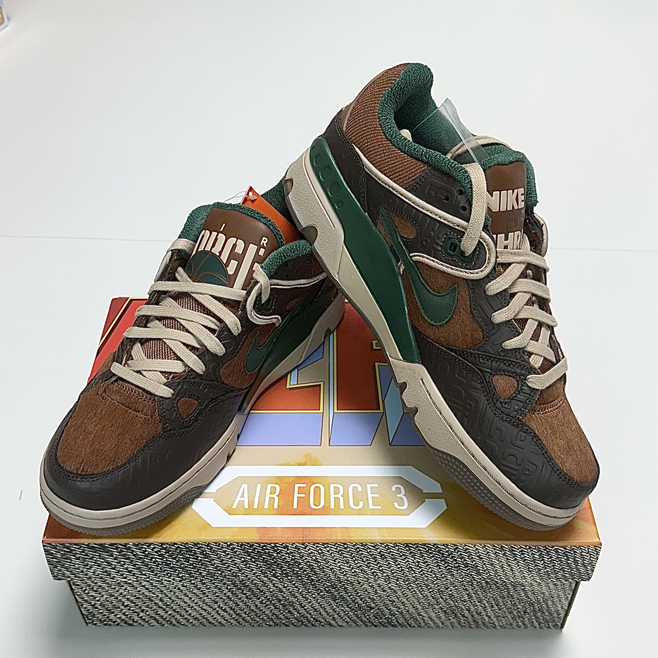 Nike x Nigo Air Force 3 Low SP Baroque Brown and Pecan 착용 스타일 - 5