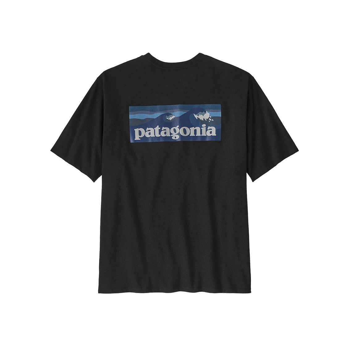 파타고니아 보드쇼츠 로고 포켓 리스폰시빌리 티셔츠 잉크 블랙(Patagonia Boardshort Logo Pocket Responsibili T-Shirt Ink Black)