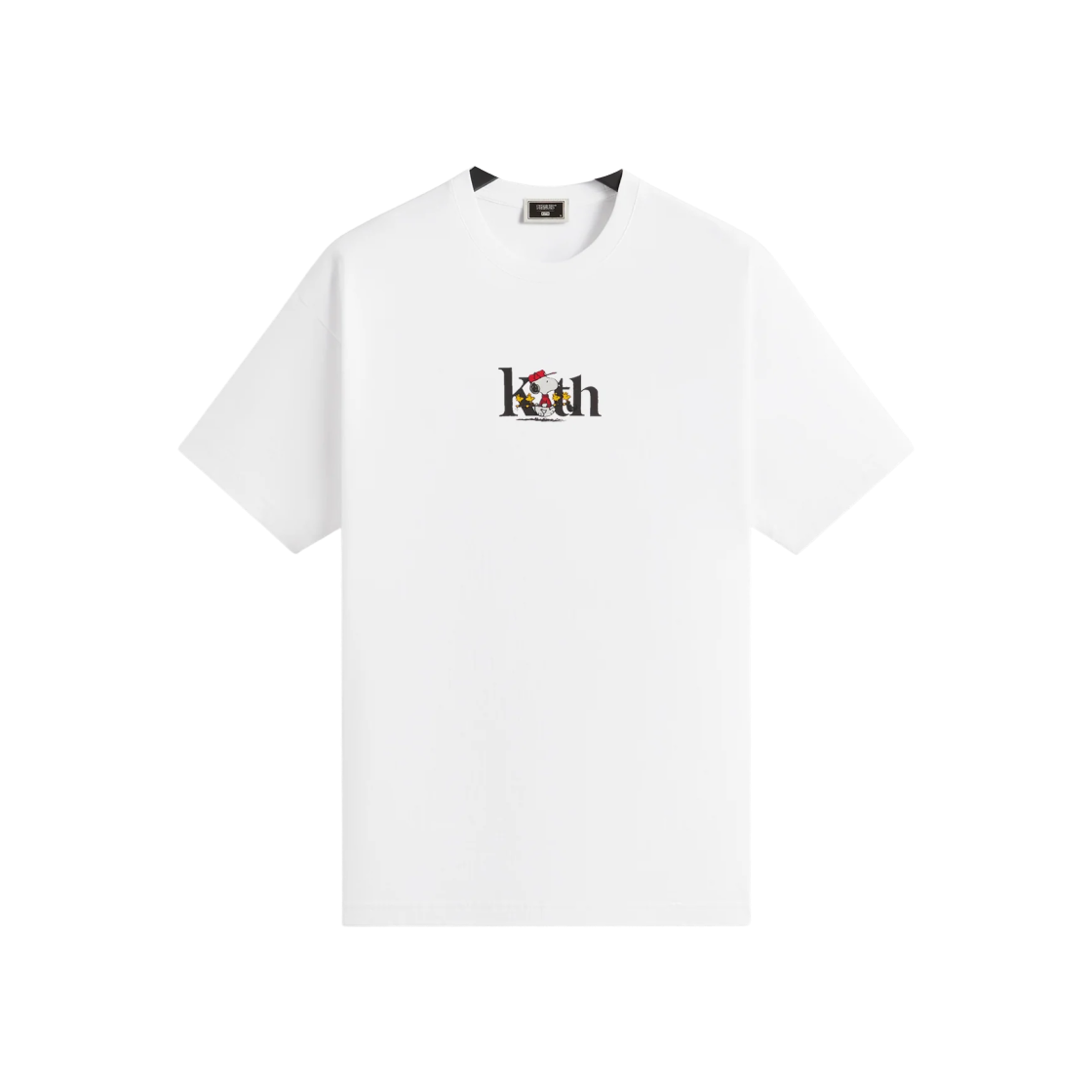 KHM033389-101 Kith x Peanuts 75th Anniversary Golf Serif T-Shirt White