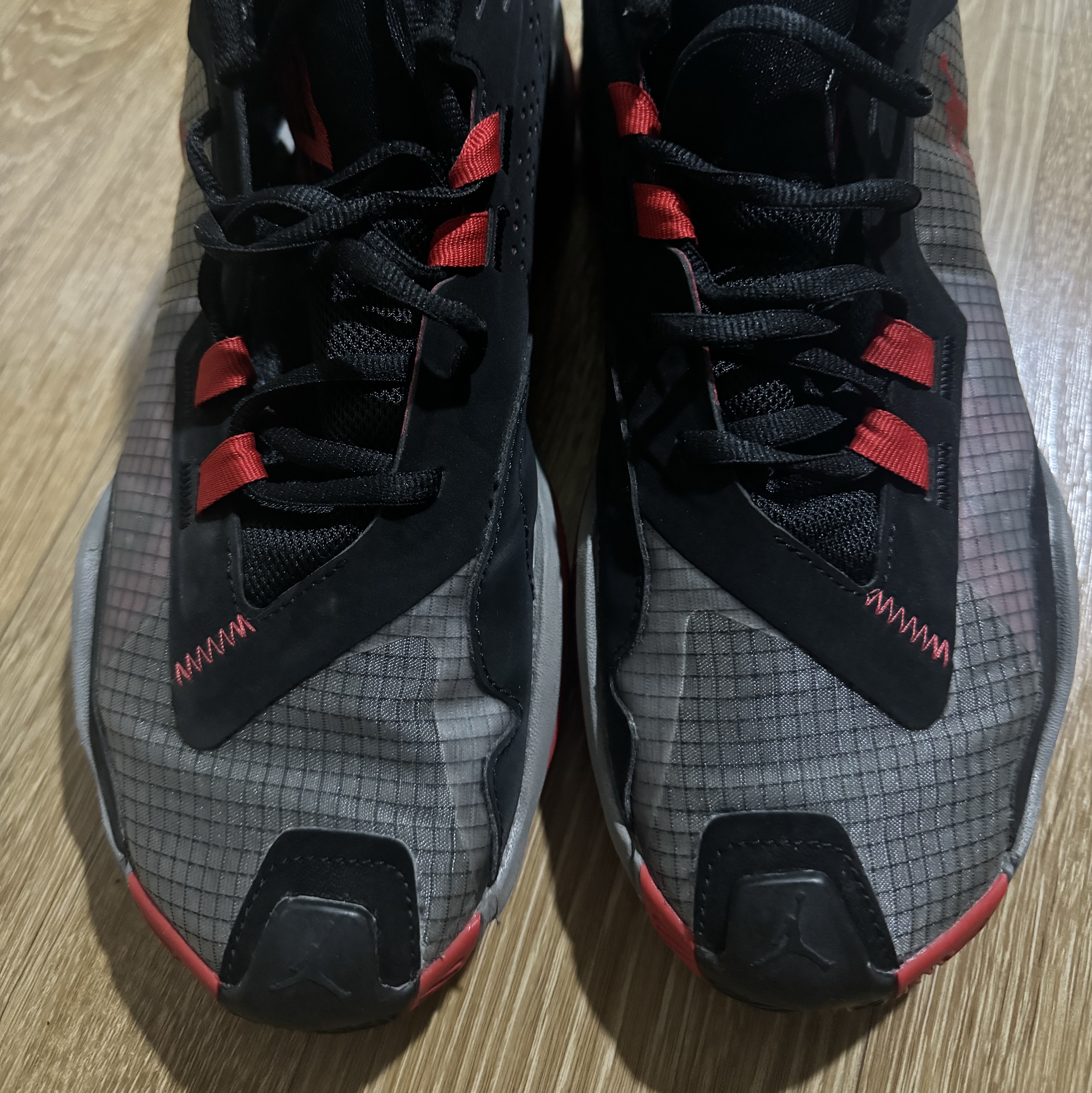 Jordan One Take 4 PF Black Red 착용 스타일 - 1