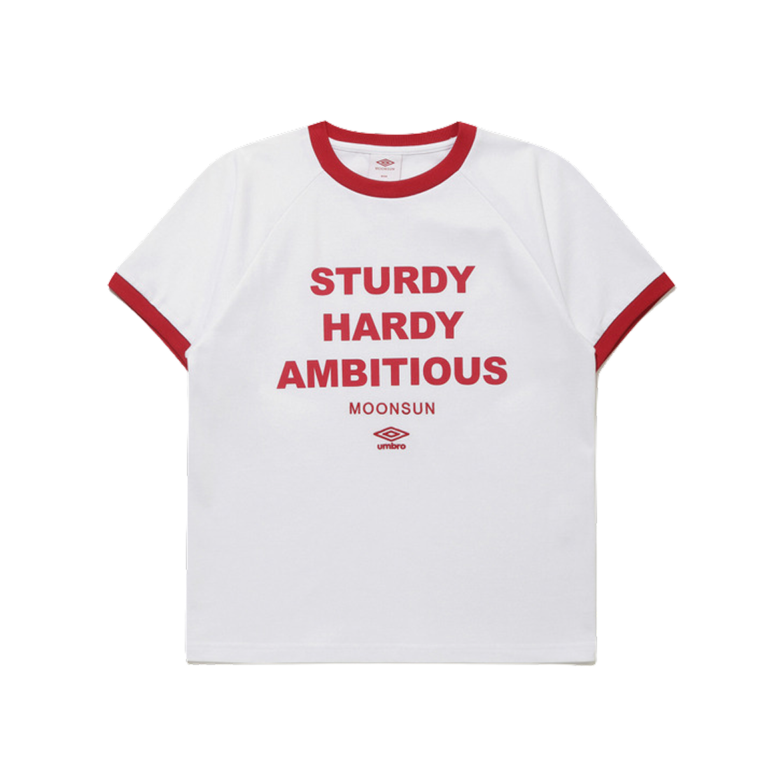 UQ223CRS41-WHT0 Umbro x Moonsun Ringer Lettering S/S T-Shirt White