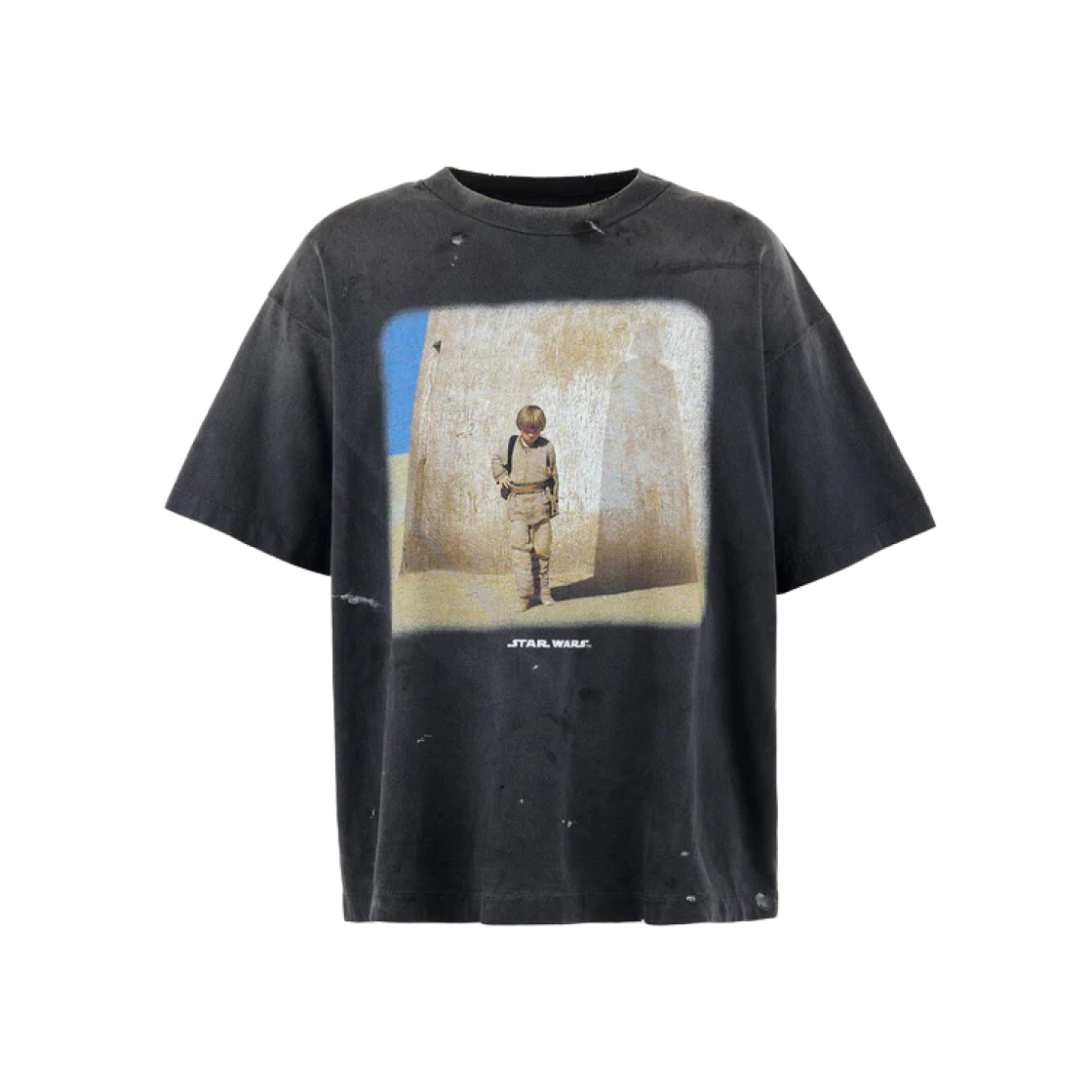 세인트 마이클 x 스타워즈 아나킨 숏슬리브 티셔츠 블랙 - 25SS(Saint Mxxxxxx x Star Wars Anakin S/S T-Shirt Black - 25SS) - 1