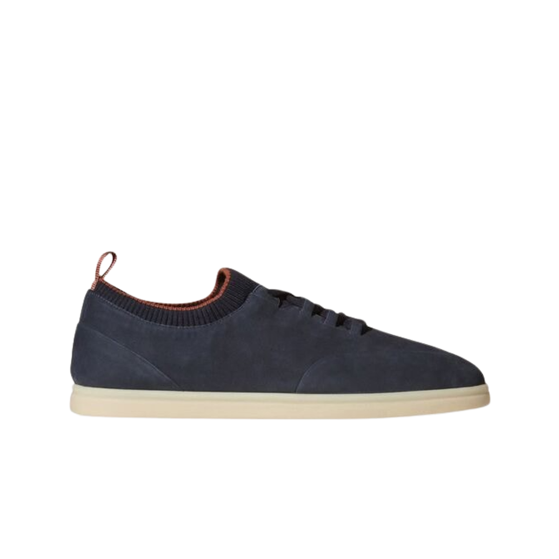 FAL2899-W000 Loro Piana Calfskin Soho Walk Sneakers Blue Navy