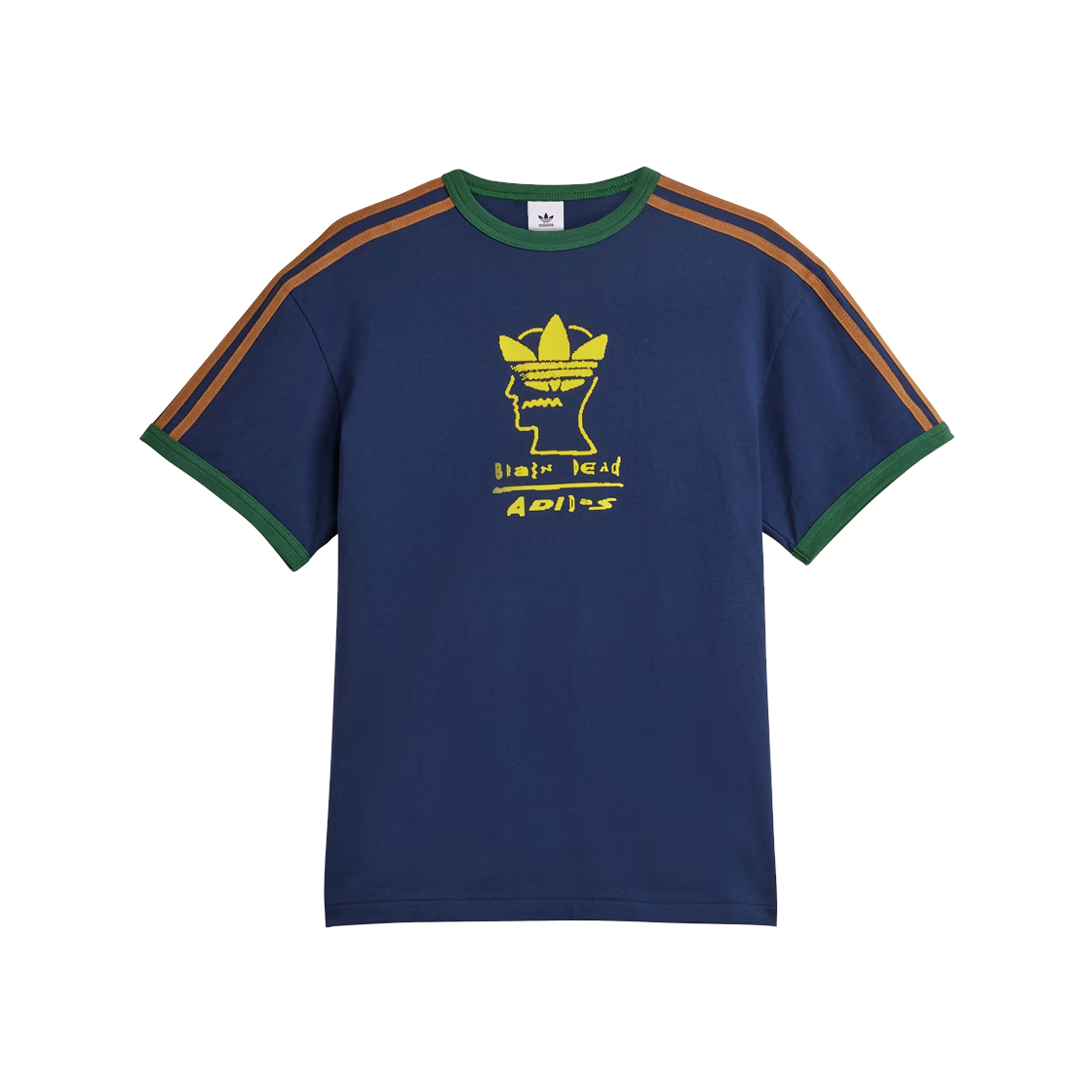 아디다스 x 브레인 데드 티셔츠 컬리지에이트 네이비 - KR 사이즈