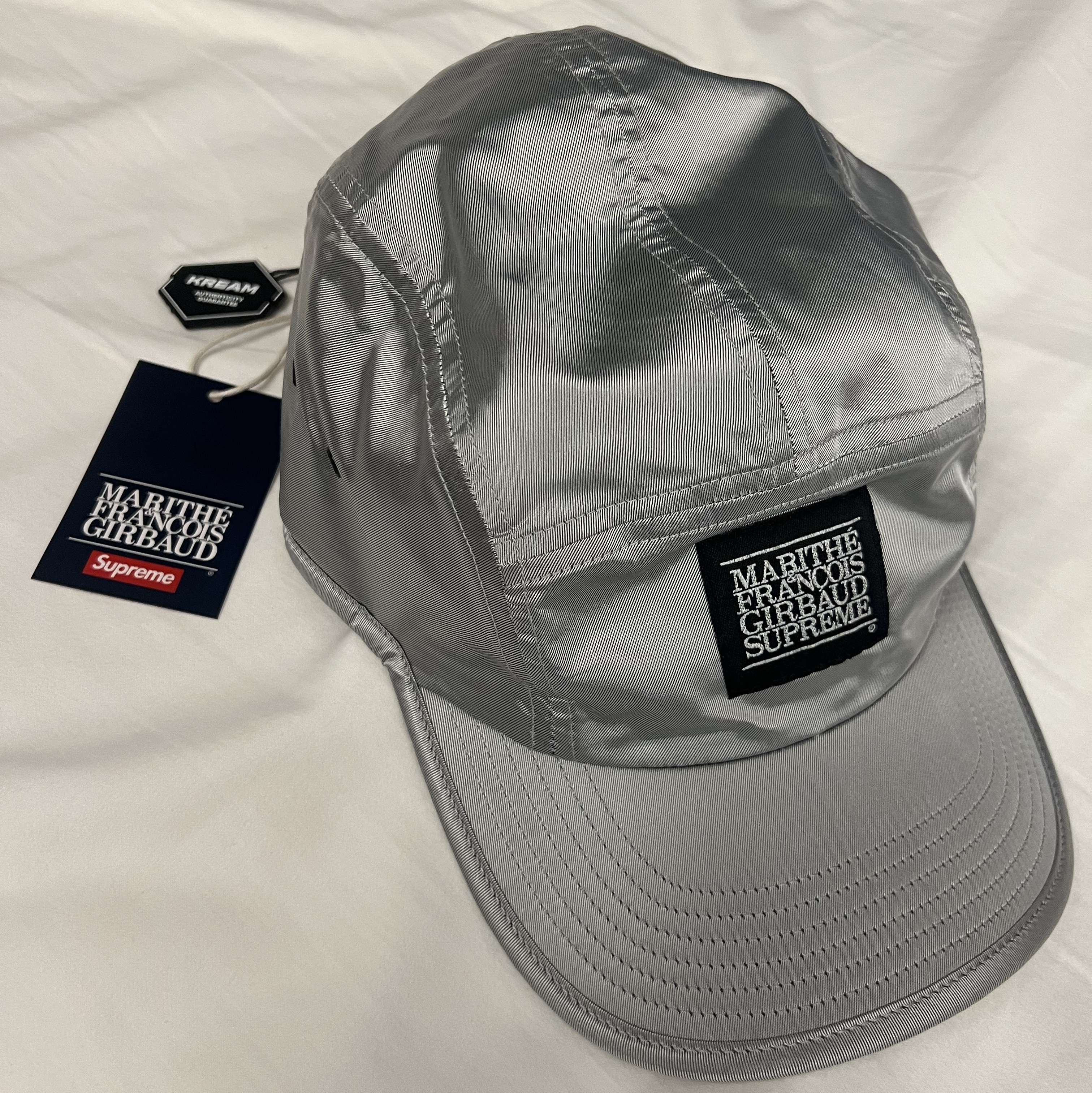 Supreme x Marithe Francois Girbaud Sport Camp Cap Silver - 25SS, Nike Air Force 1 '07 WB Flax 착용 스타일 - 1