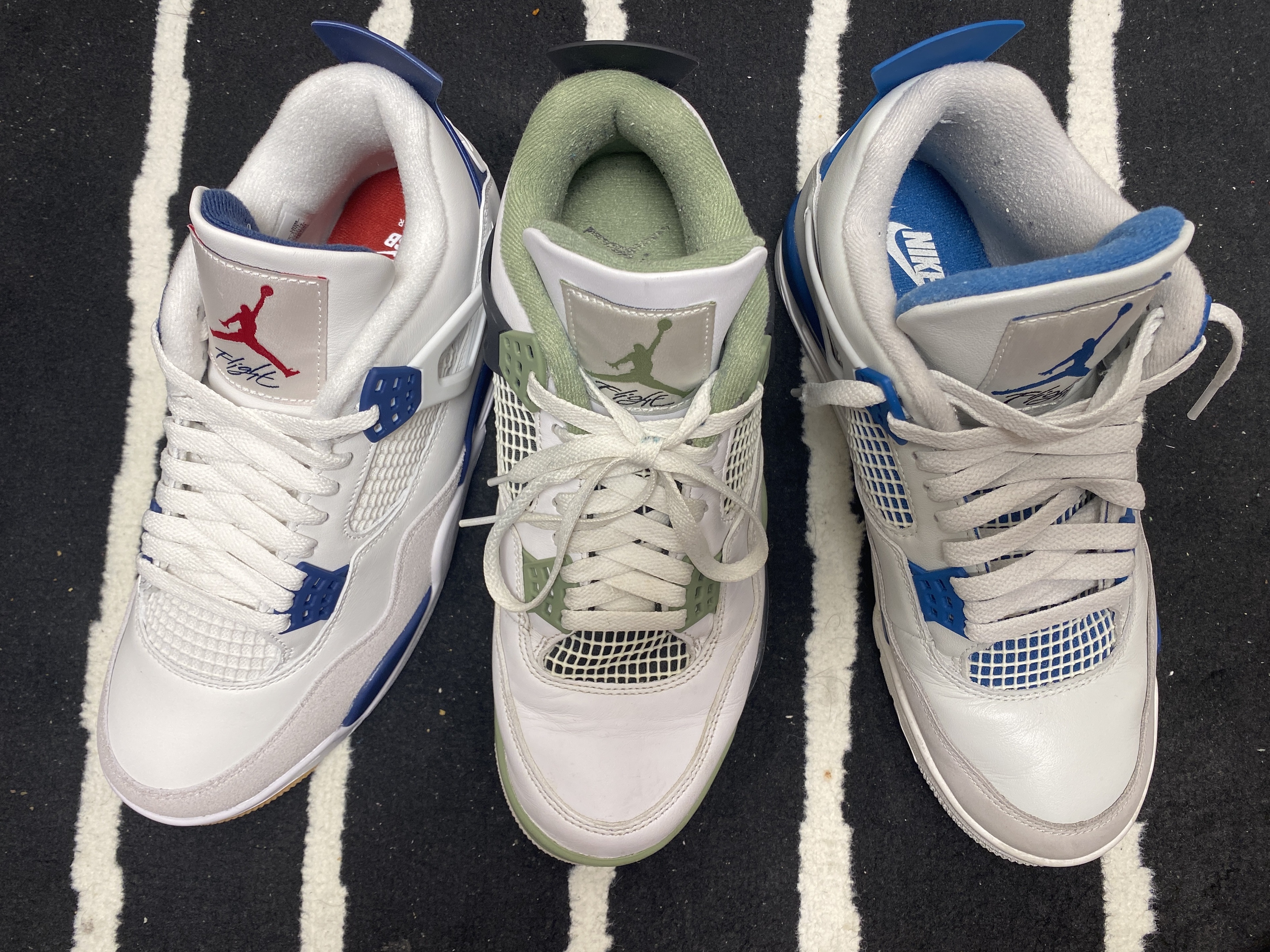 Jordan 4 x Nike SB Retro SP Navy, Jordan 4 Retro Industrial Blue 착용 스타일 - 2