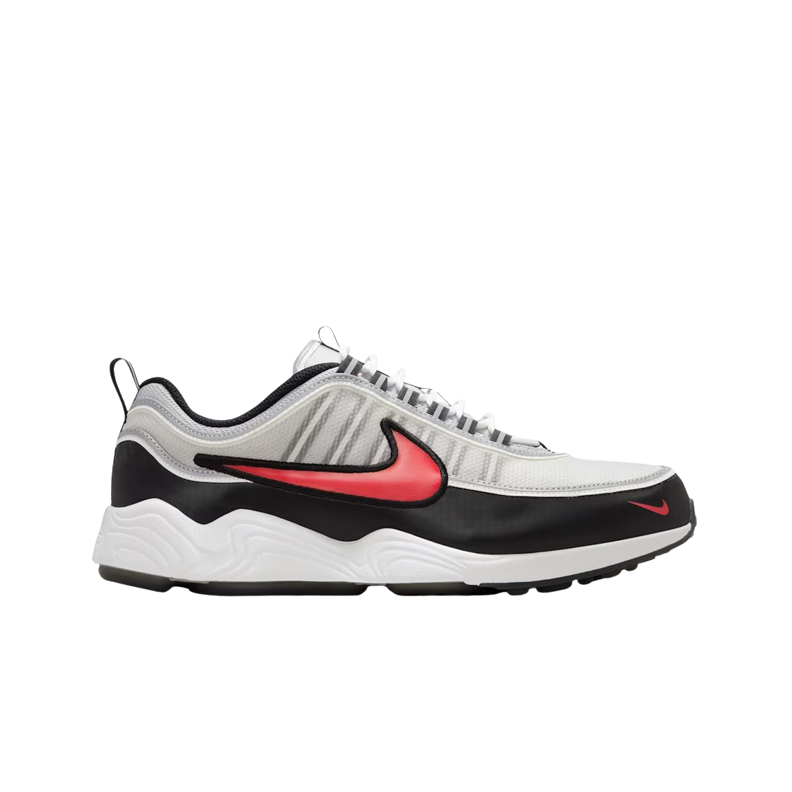 나이키 에어 줌 스피리돈 메탈릭 실버 앤 스포츠 레드(Nike Air Zoom Spiridon Metallic Silver and Sport Red)
