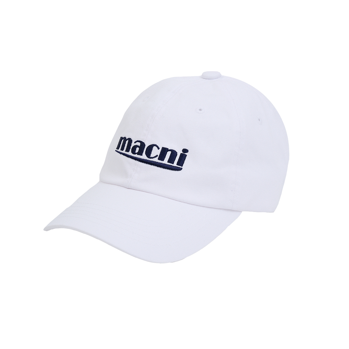 마크니 시그니처 로고 볼캡 화이트(MACNI Signature Logo Ball Cap White) - 2