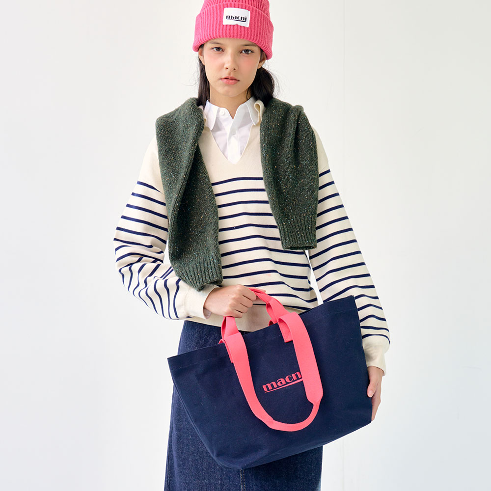 마크니 캔버스 토트백 코랄(MACNI Canvas Tote Bag Coral) - 3