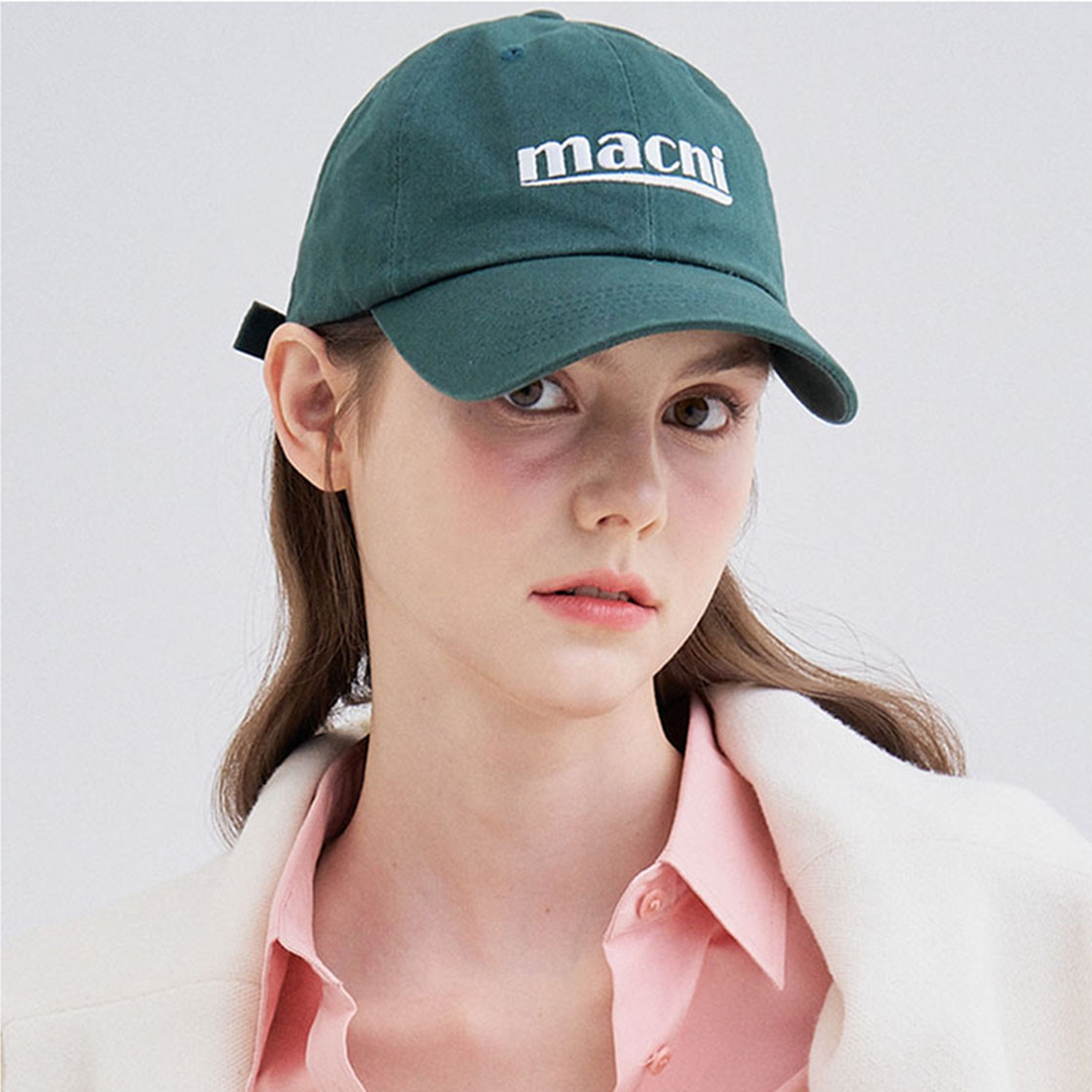 마크니 시그니처 로고 볼캡 그린(MACNI Signature Logo Ball Cap Green) - 3