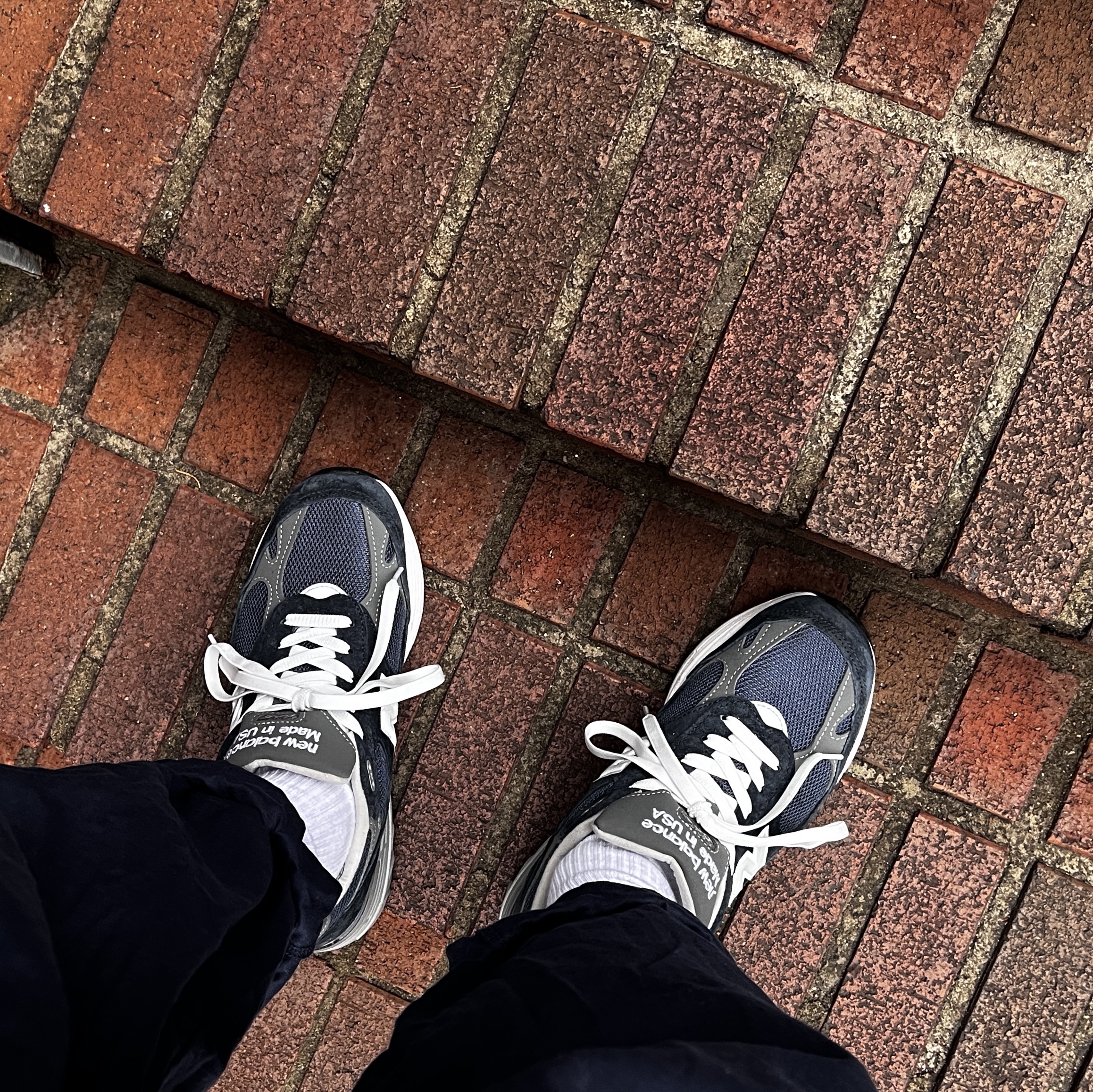 New Balance 993 Made in USA Navy - D Standard 착용 스타일