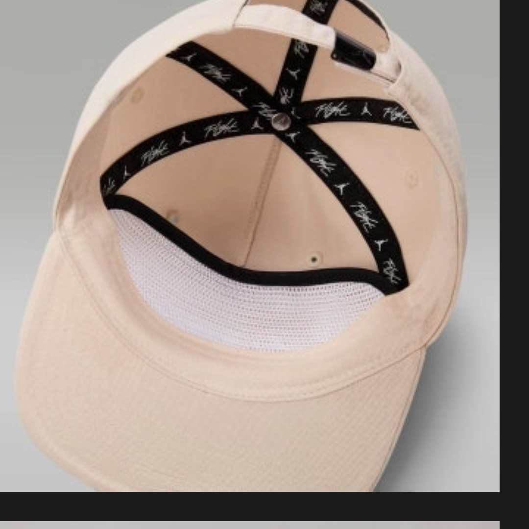 Jordan Flight Pro Unstructured 5-Panel Cap Legend Light Brown White 착용 스타일 - 2