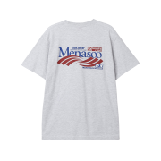 Menasoo Twist Track T Shirt White Melange