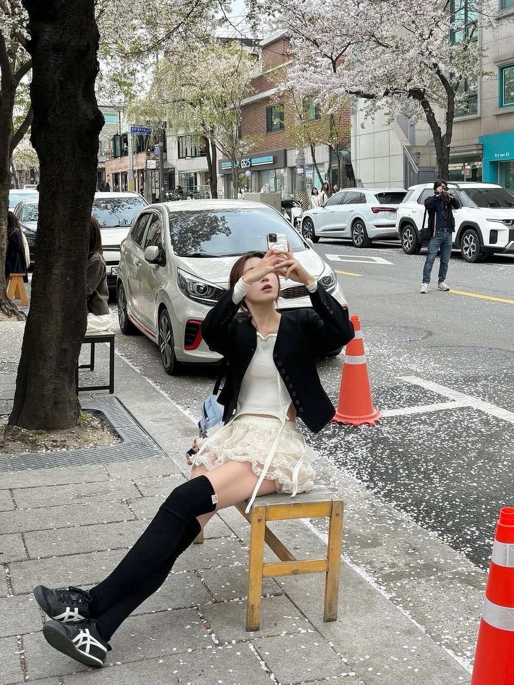 Roughneck Tutu pants skirt cream 착용 스타일 - 5