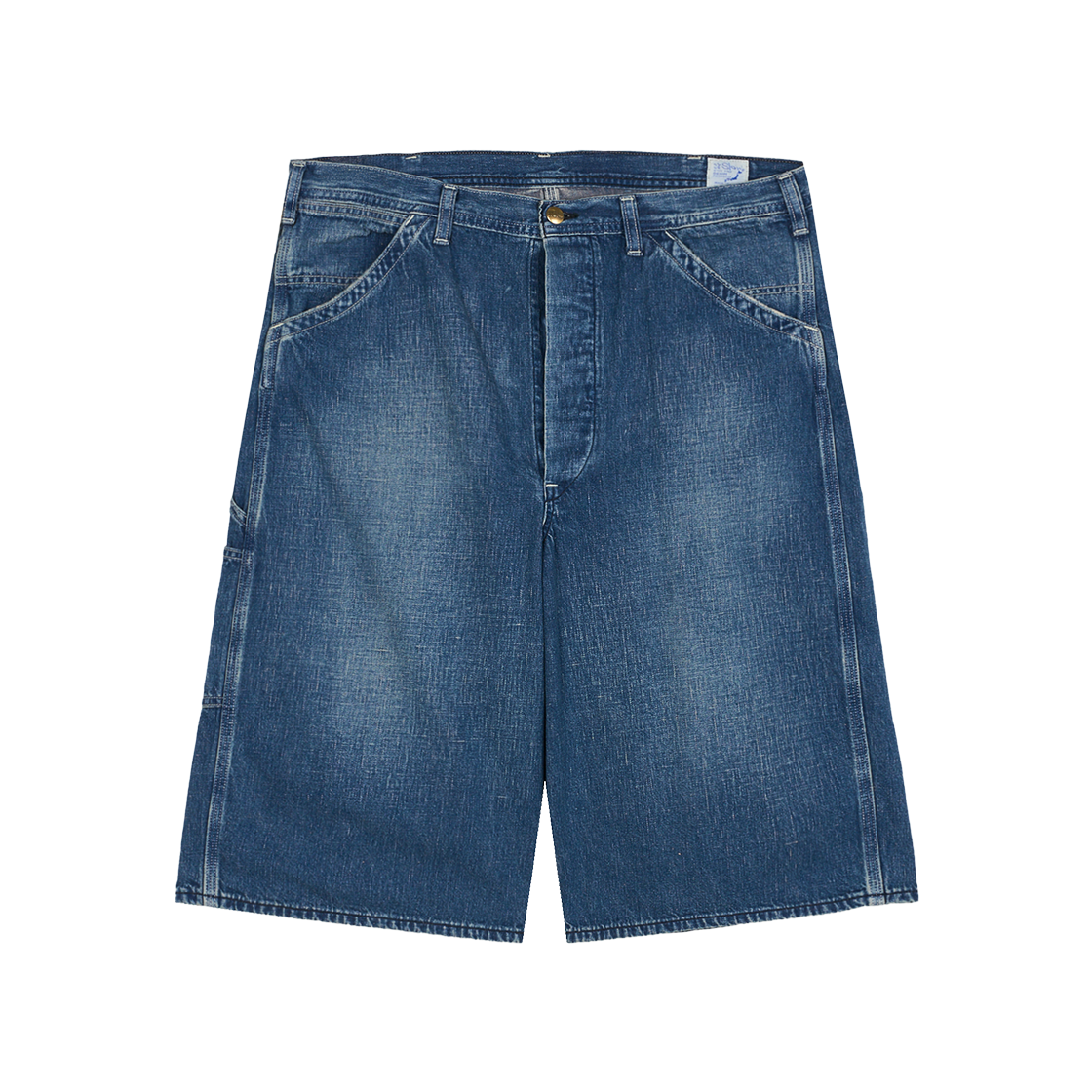 오어슬로우 와이드 핏 40's 페인터 쇼츠 데님 유즈드 - 25SS(Orslow Wide Fit 40's Painter Shorts Denim Used - 25SS)