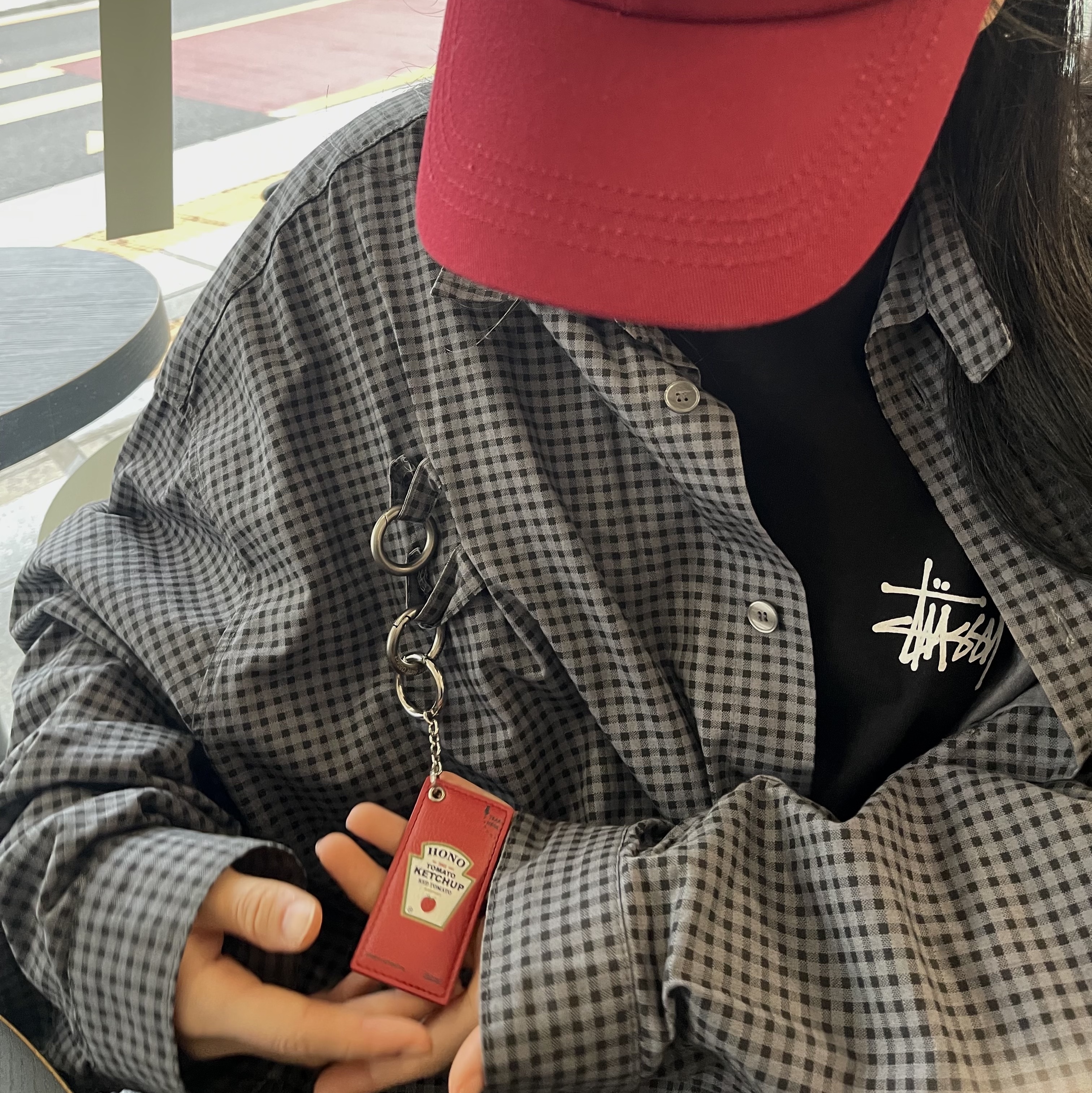 Hono Report Object Keyring Tomato Ketchup, Stussy Basic Stussy T-Shirt Black 2024, 2025 착용 스타일