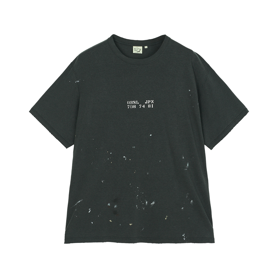 오어슬로우 프린트 티셔츠 유니섹스 블랙 - 25SS(Orslow Print T-Shirt Unisex Black - 25SS)