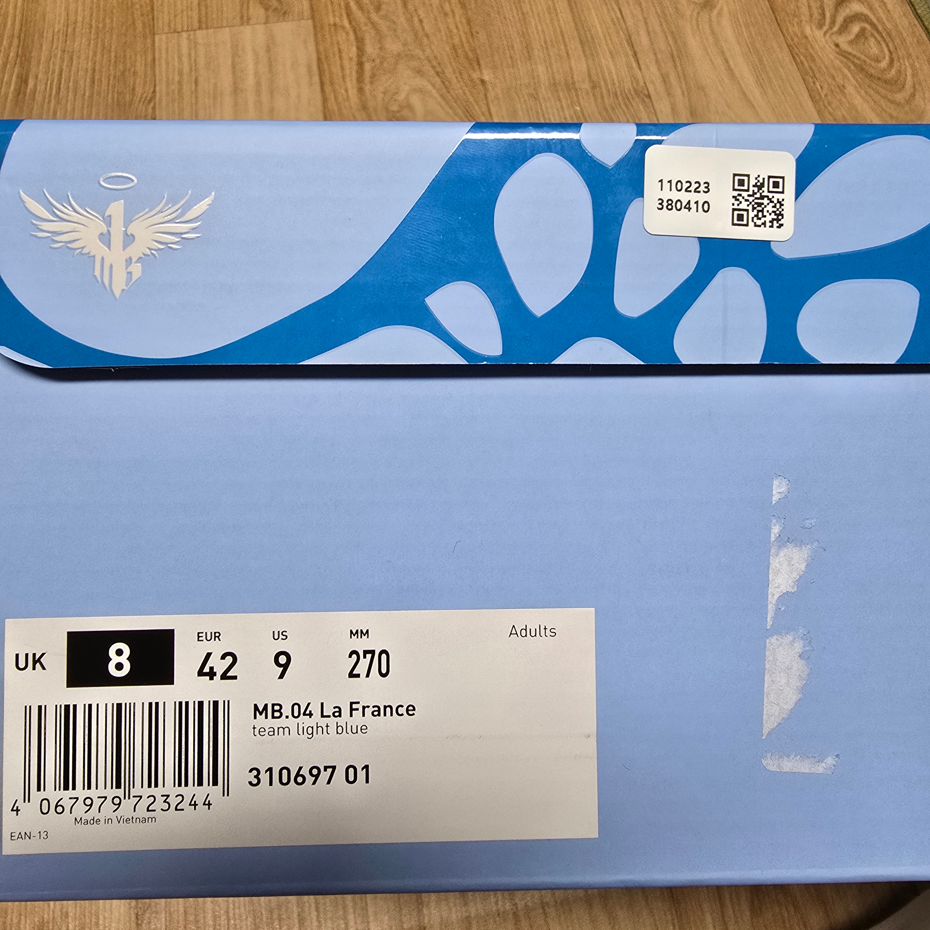 Puma MB.04 Lamelo Ball LaFrance Team Light Blue Cool Mid Gray 착용 스타일 - 2