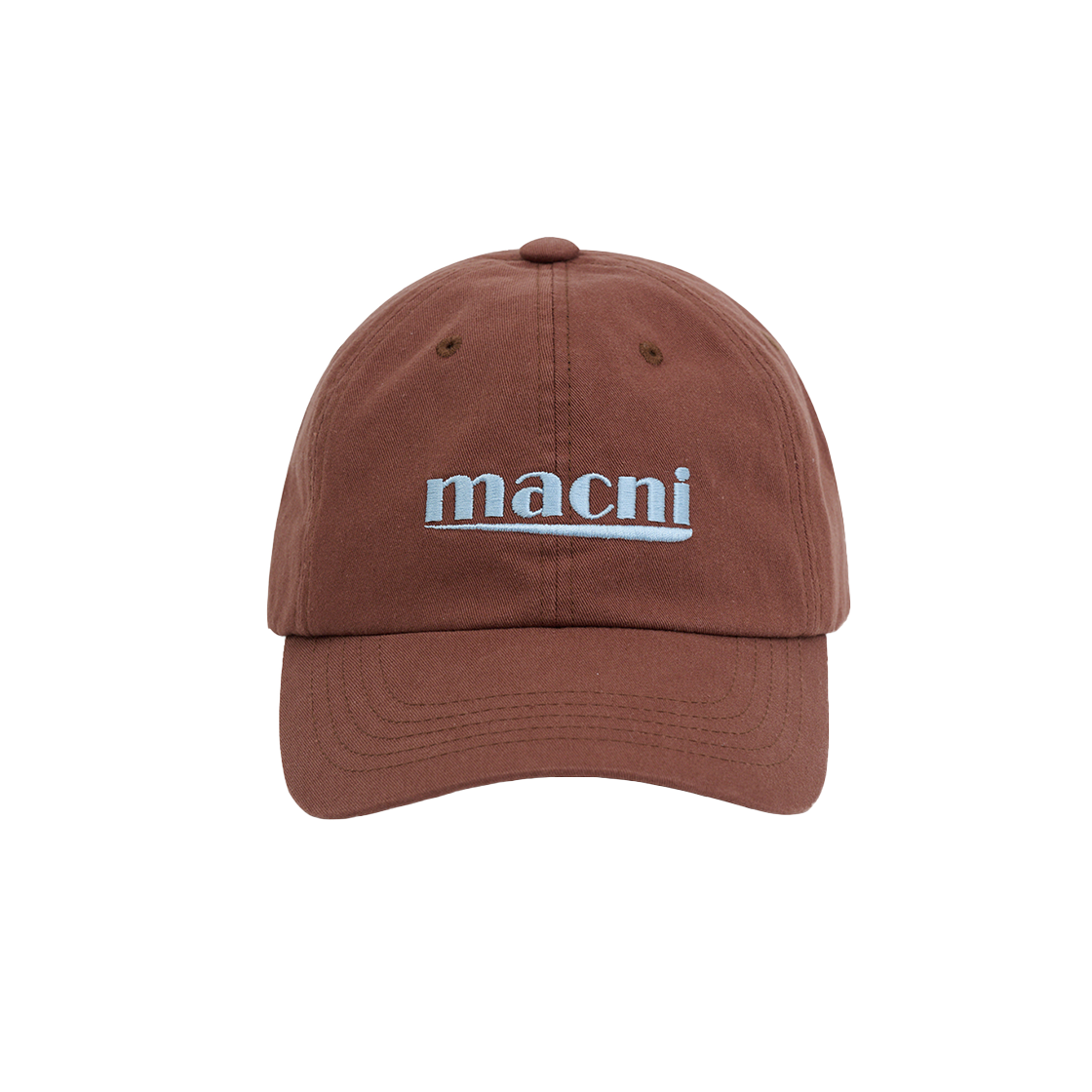 마크니 시그니처 로고 볼캡 브라운(MACNI Signature Logo Ball Cap Brown)