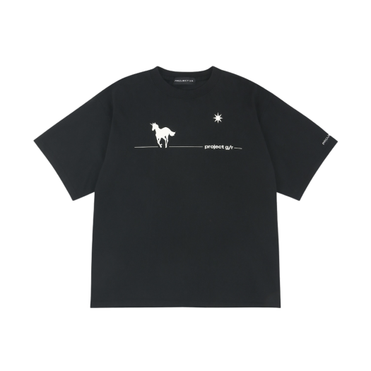 【PROJECT G/R】Sunday School Washed T-Shirt Navy 프로젝트 G/R 선데이 스쿨 워시드 티셔츠 네이비 | PROJECT G/R