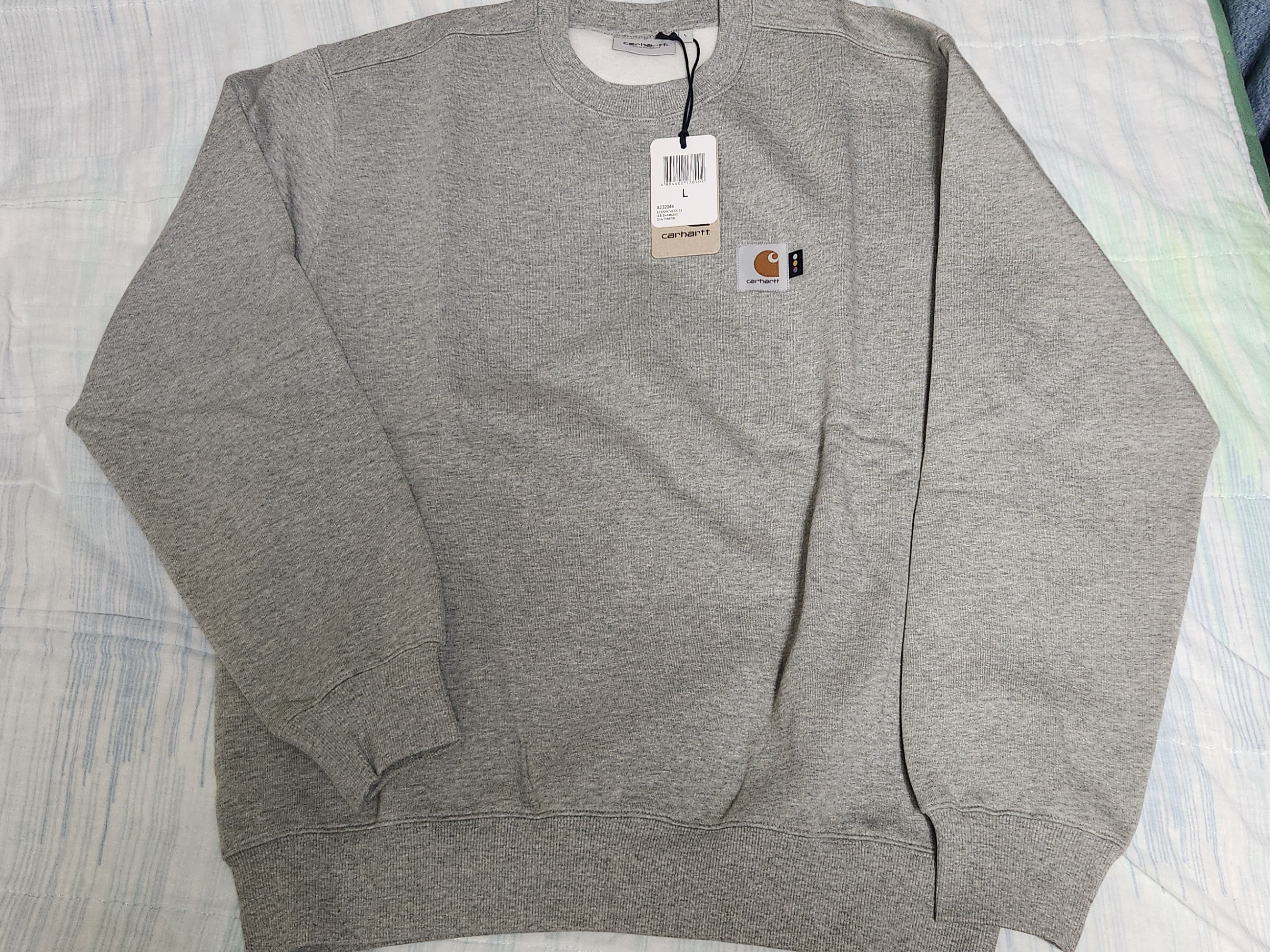 Carhartt WIP x IAB Studio Pocket Sweatshirt Grey Heather 착용 스타일