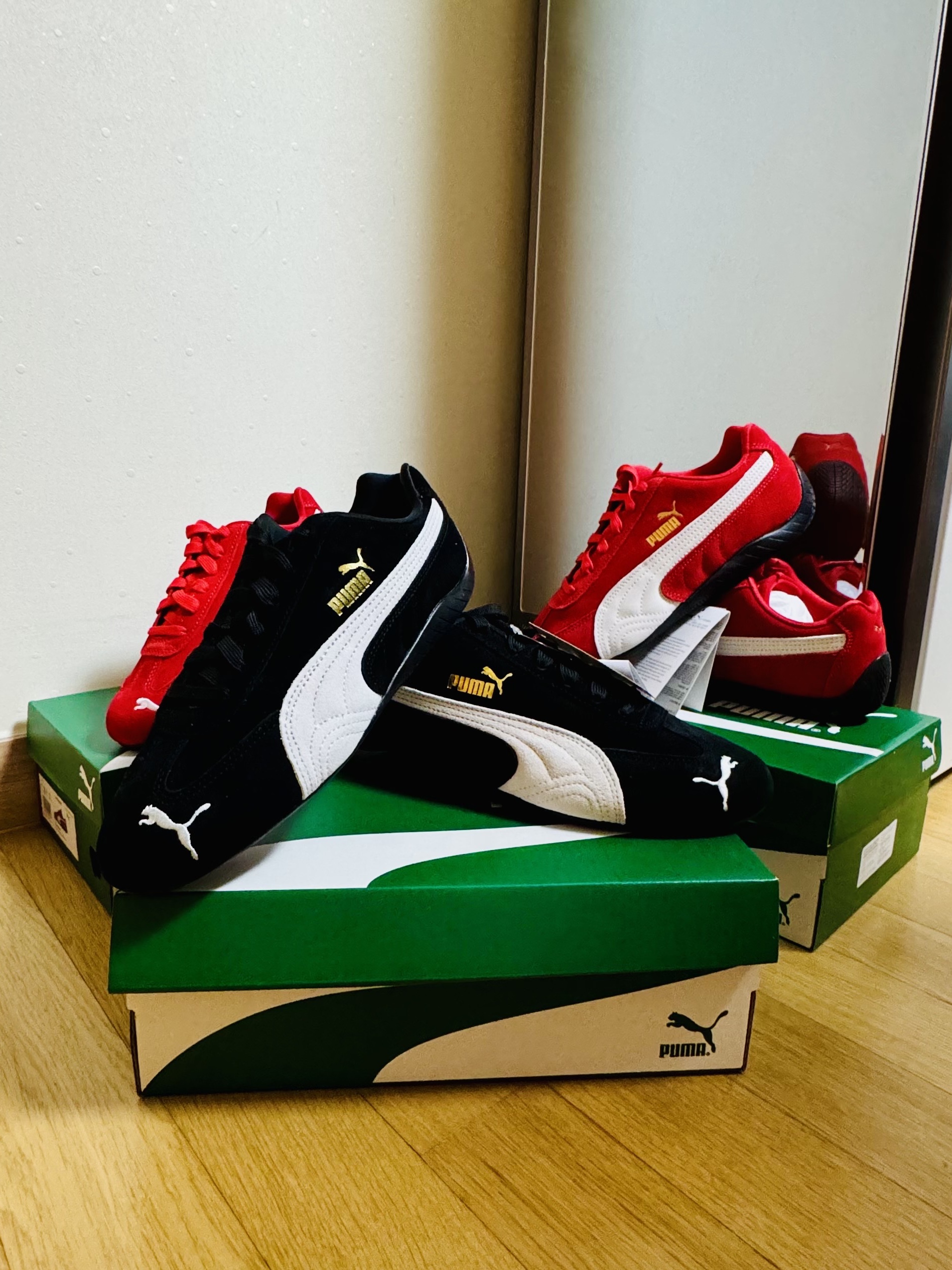 Puma Speedcat OG Black White 착용 스타일