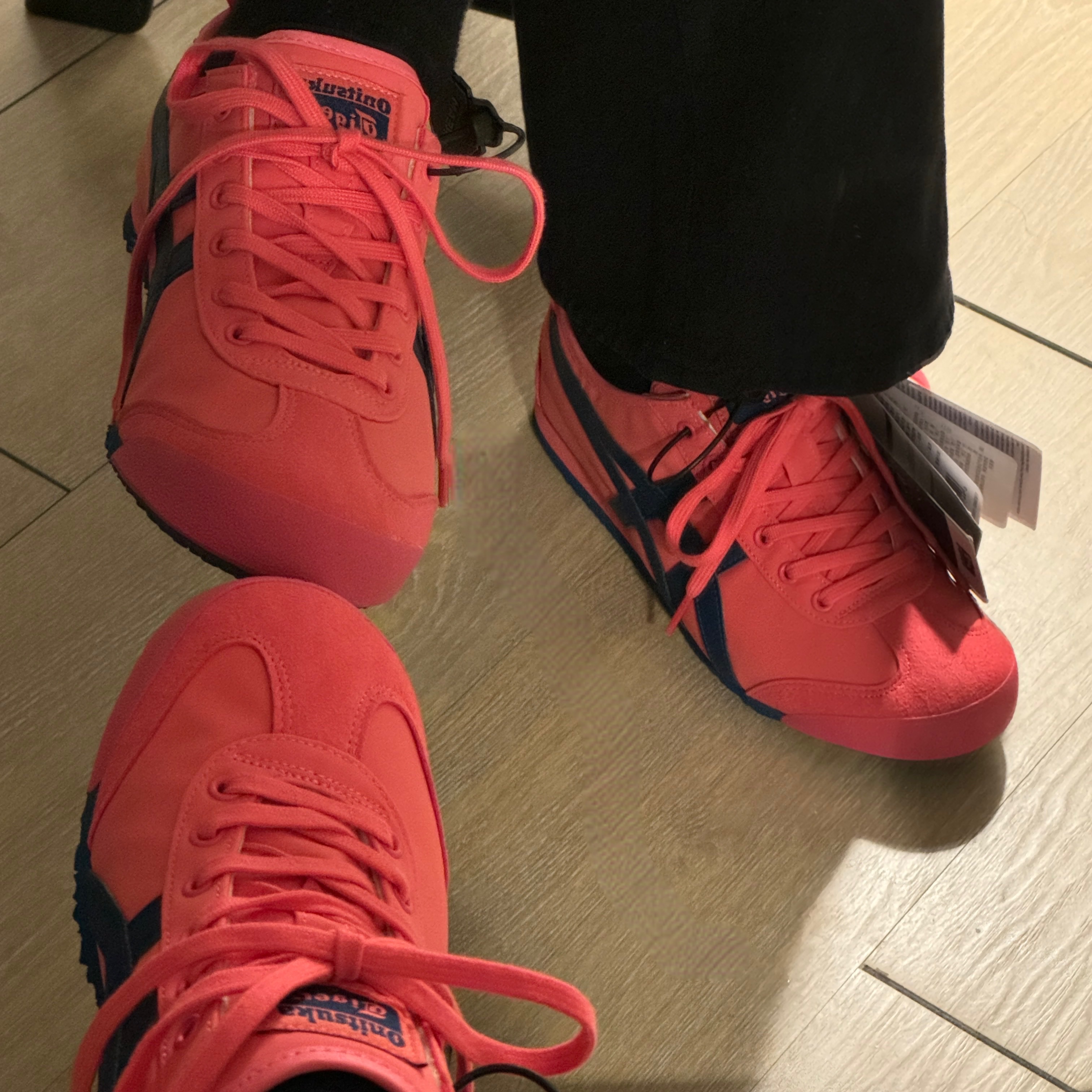 Onitsuka Tiger Mexico 66 Pink Cameo 착용 스타일 - 2