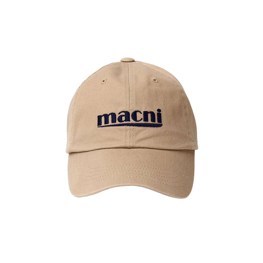 마크니 시그니처 로고 볼캡 베이지(MACNI Signature Logo Ball Cap Beige)