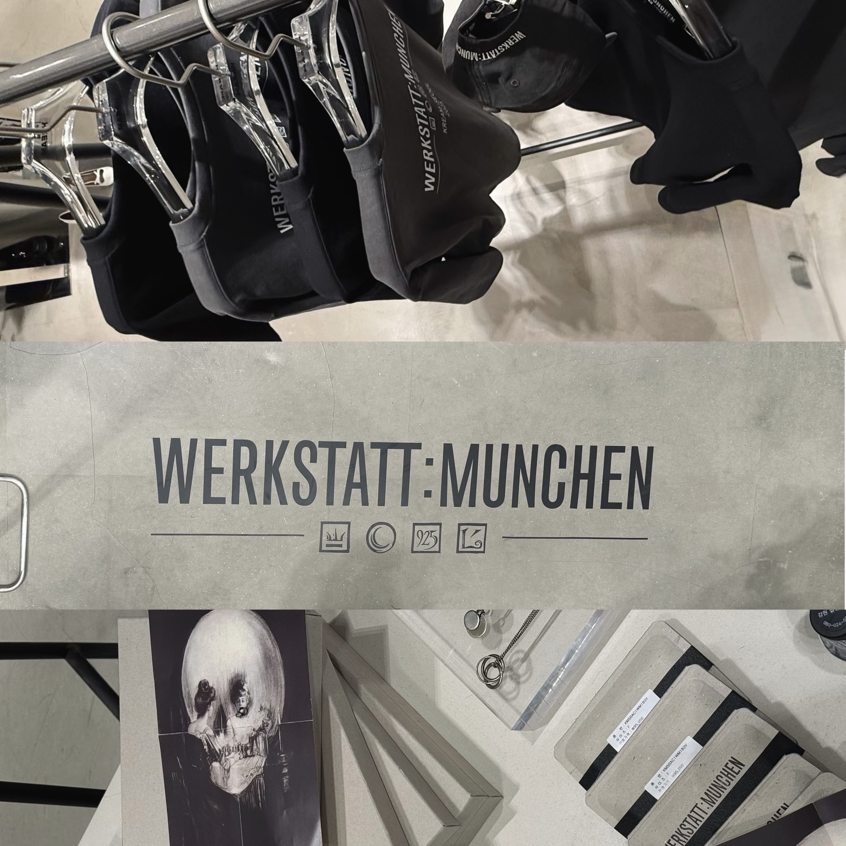 Werkstatt:Munchen x KREAM Seoul T-Shirts Charcoal - 25SS, Dr. Martens 1461 Nappa Black 착용 스타일 - 4